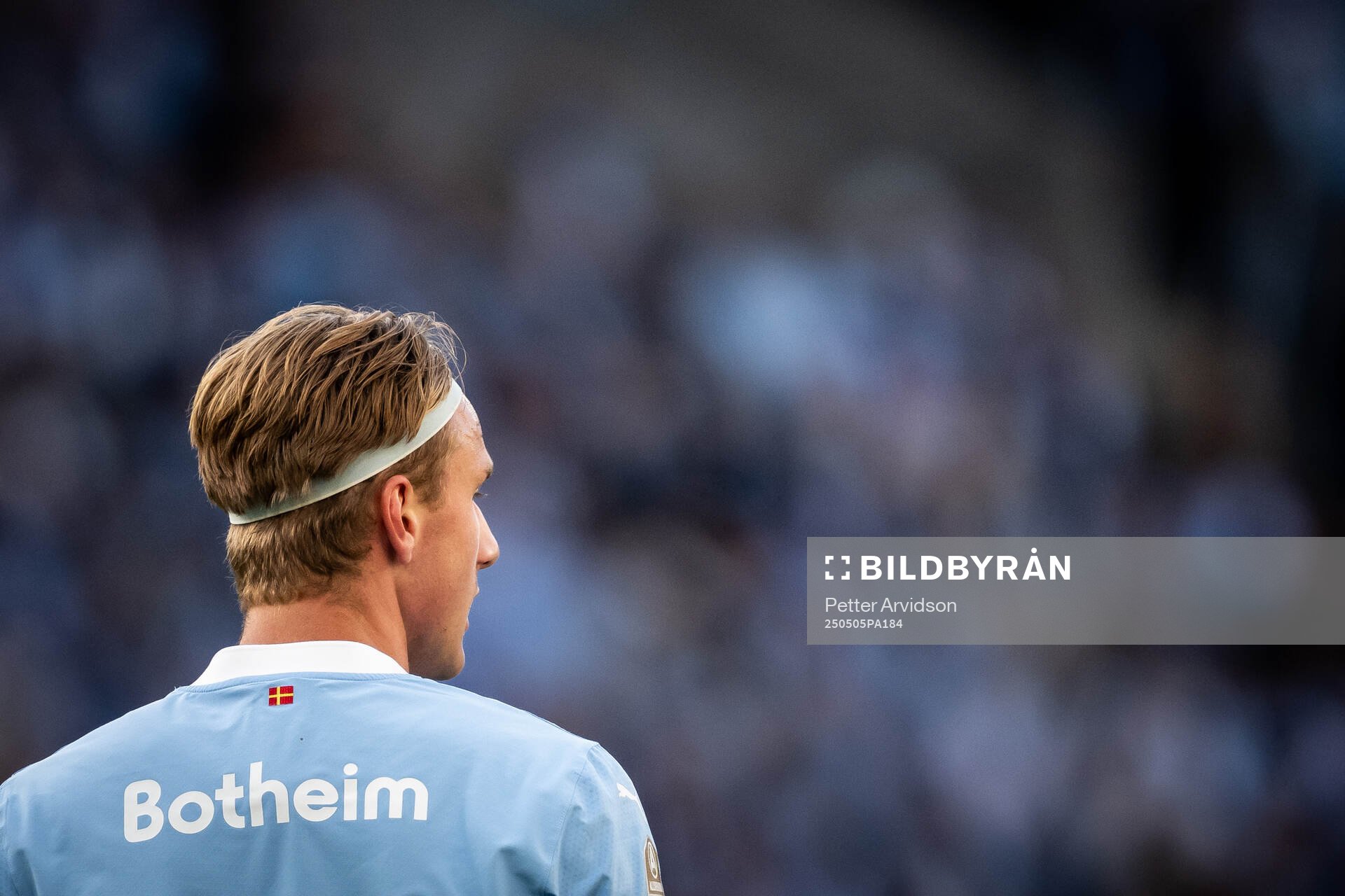 Malmö FFs Erik Botheim under fotbollsmatchen i Allsvenskan mellan Malmö FF och Brommapojkarna den 5 maj 2025 i Malmö. 