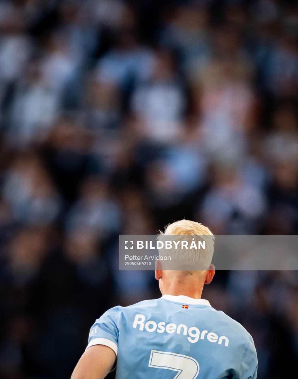 Malmö FFs Otto Rosengren under fotbollsmatchen i Allsvenskan mellan Malmö FF och Brommapojkarna den 5 maj 2025 i Malmö. 