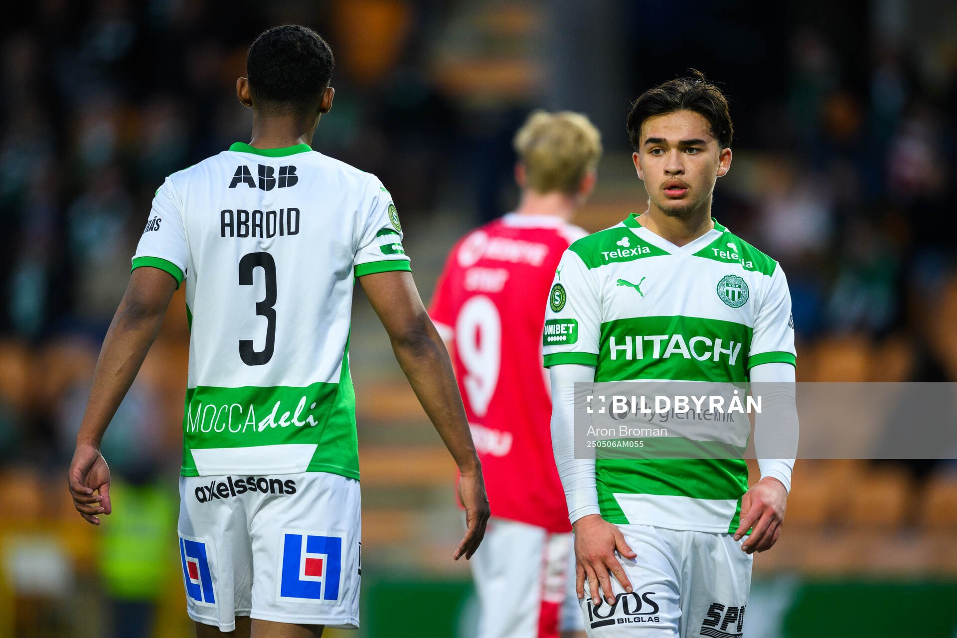 Västerås Alexander Thongla-Iad Warneryd under fotbollsmatchen i Superettan mellan Västerås och Kalmar den 6 maj 2025 i Västerås. 