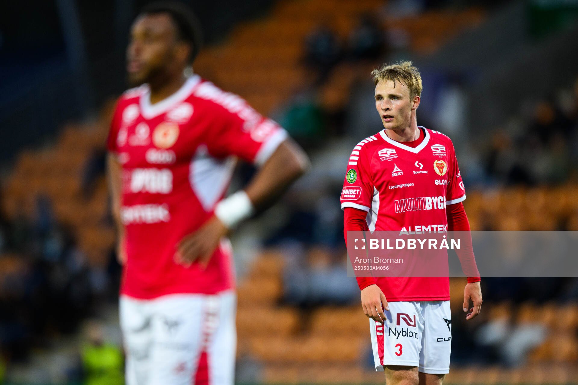 Kalmars Sivert Engh Øverby under fotbollsmatchen i Superettan mellan Västerås och Kalmar den 6 maj 2025 i Västerås. 