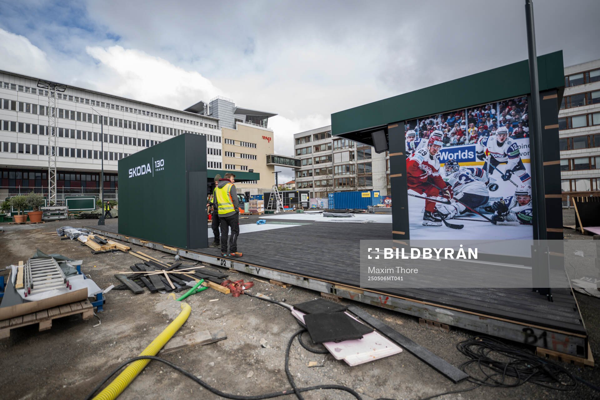 View of the fan zone