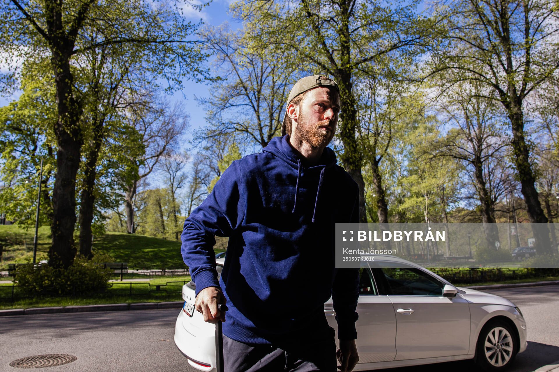 Elias Lindholm of the Swedish national men's ice hockey