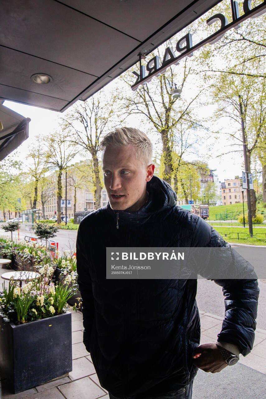 Gabriel Carlsson of the Swedish national men's ice hockey