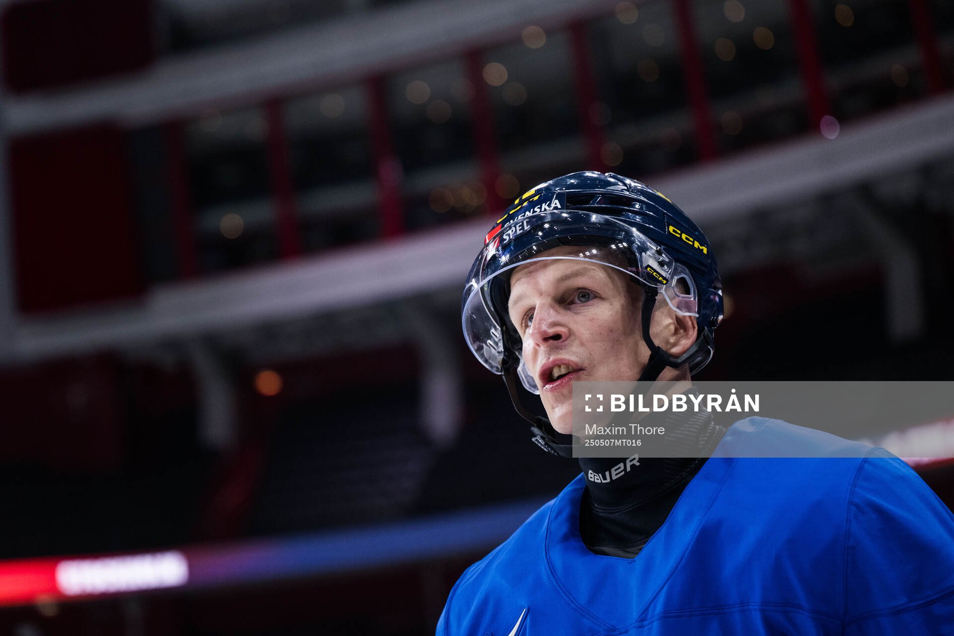 Max Friberg and of Sweden at a practice session