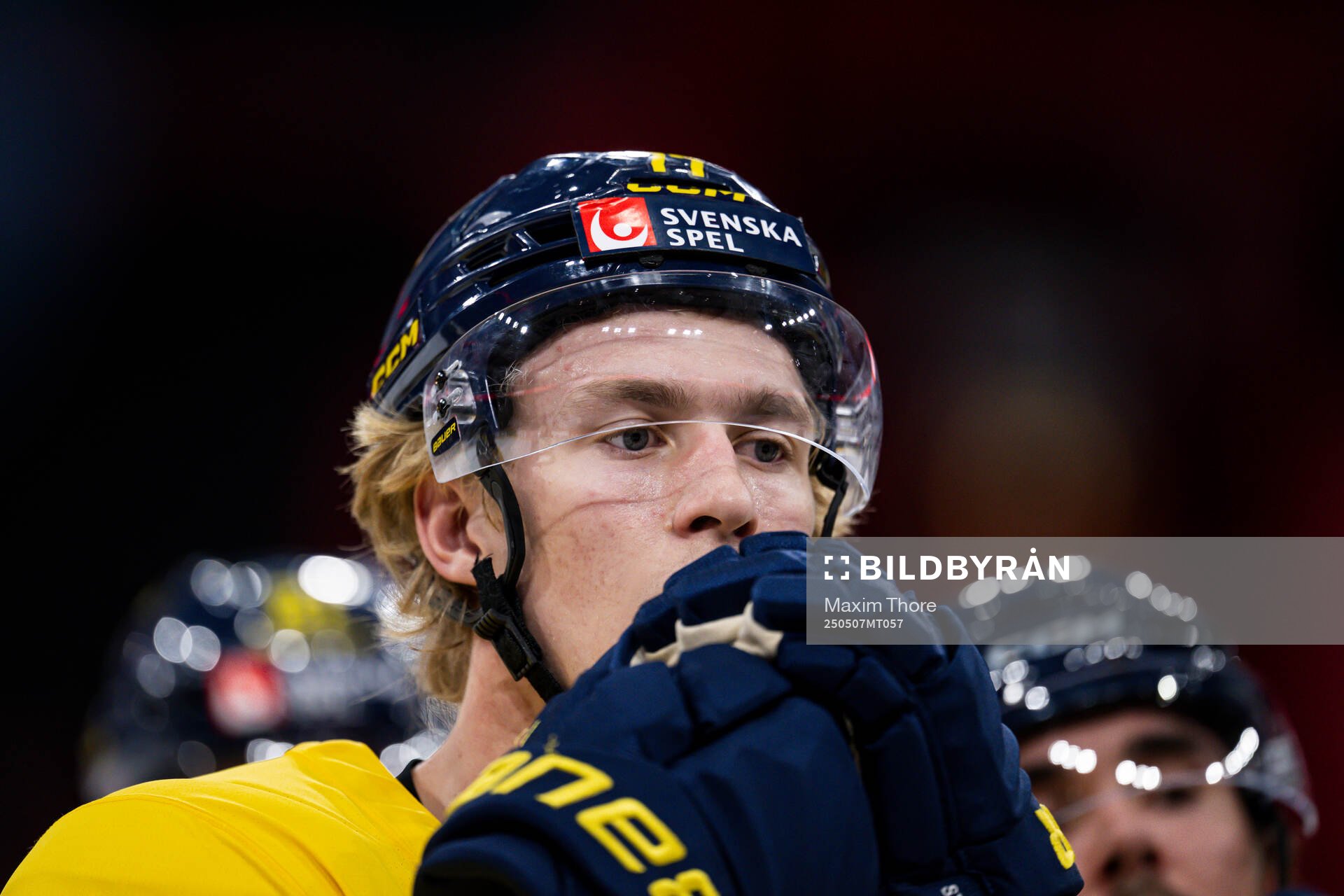 Simon Edvinsson of Sweden at a practice session