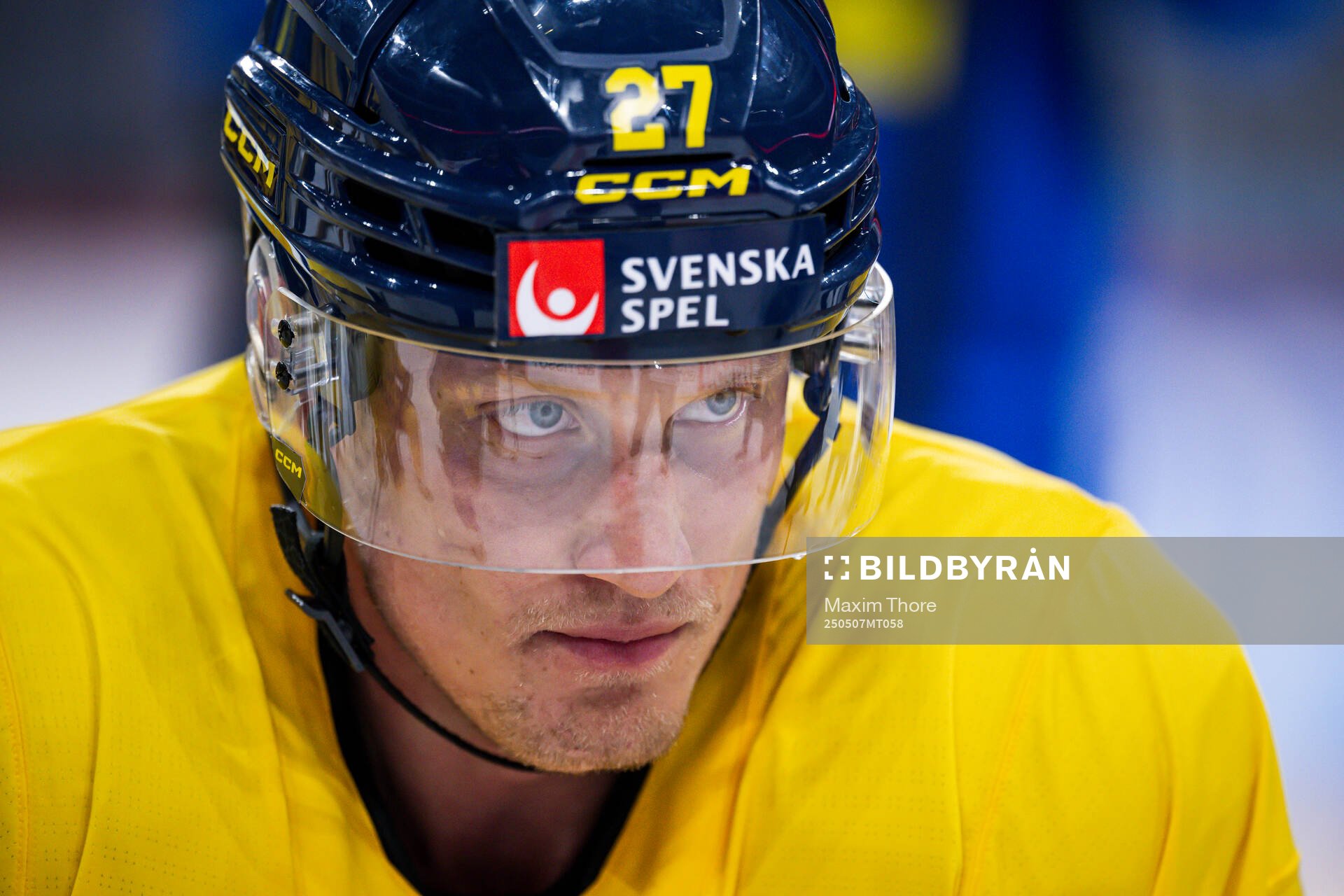 Gabriel Carlsson of Sweden at a practice session