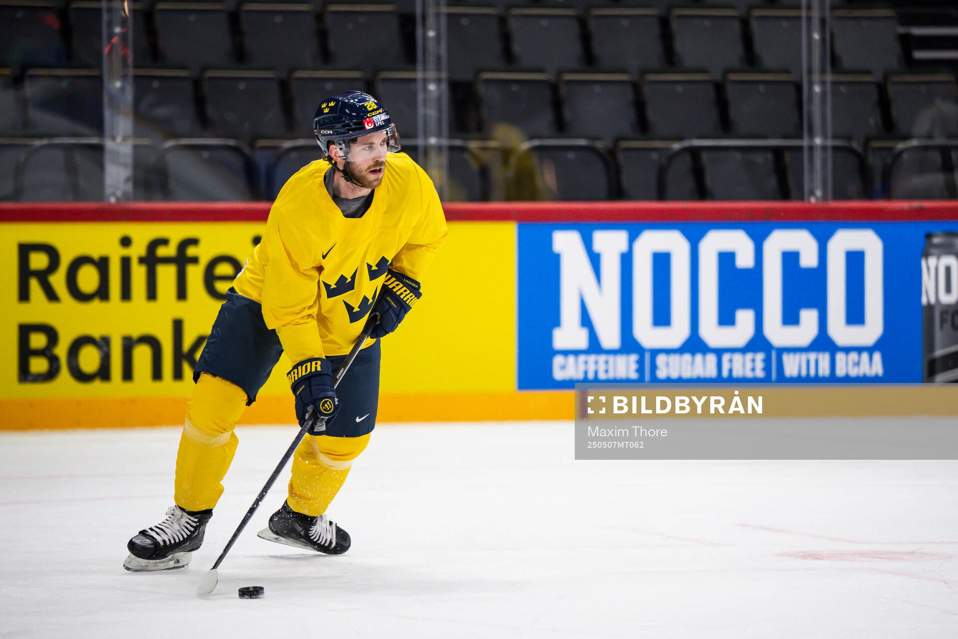Elias Lindholm of Sweden at a practice session