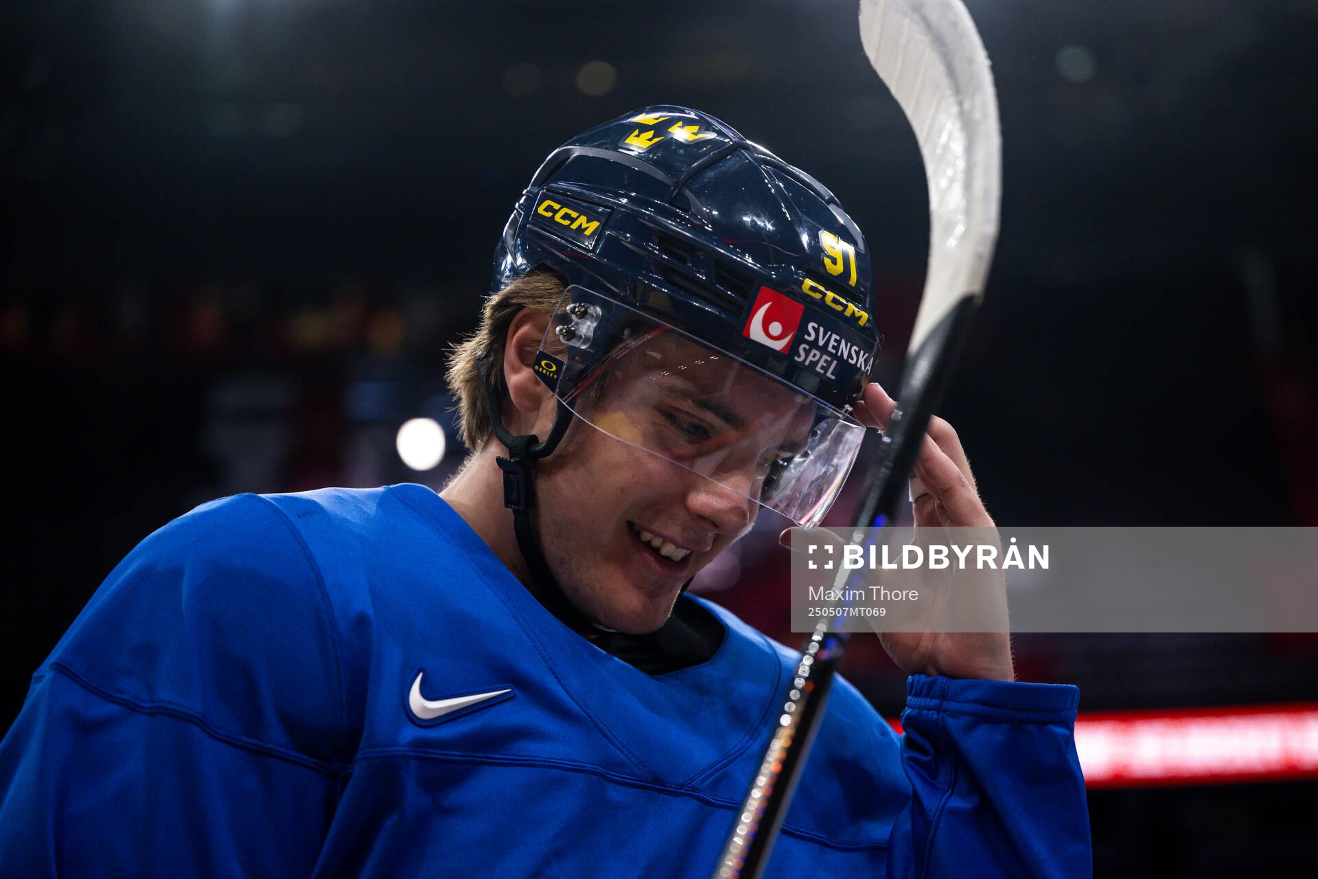 Leo Carlsson of Sweden at a practice session