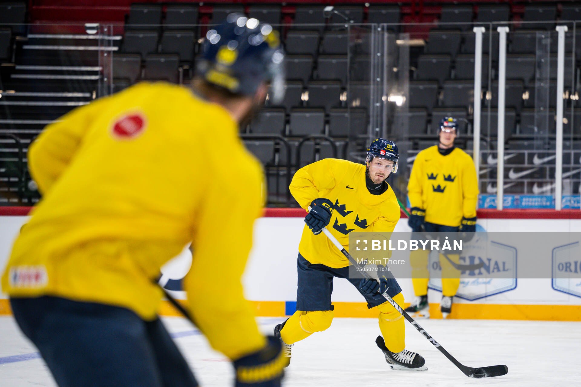 Christoffer Ehn of Sweden at a practice session