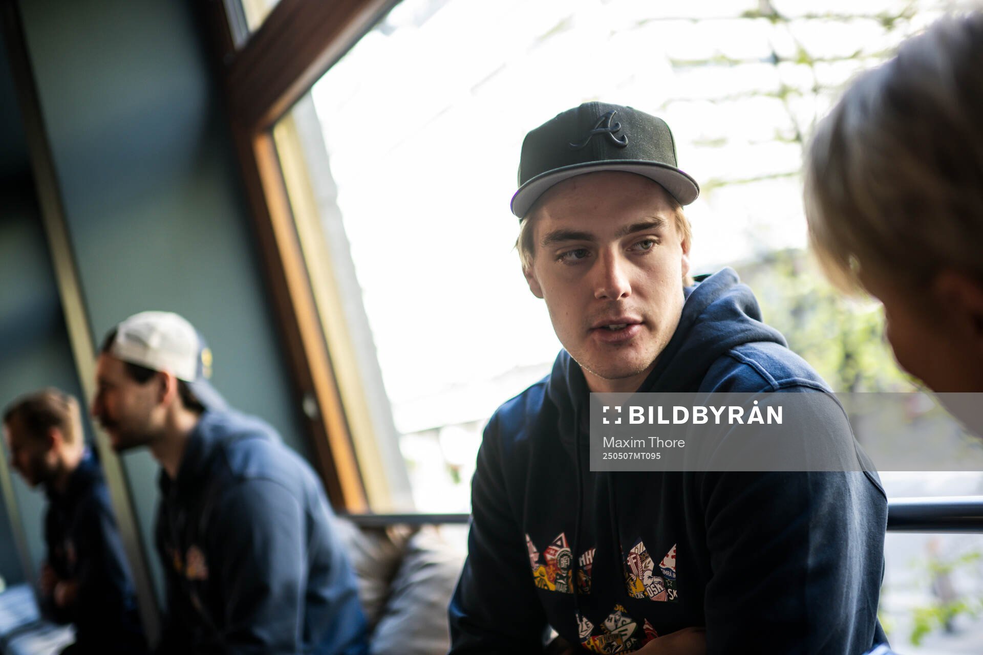 Leo Carlsson of Sweden at a press event