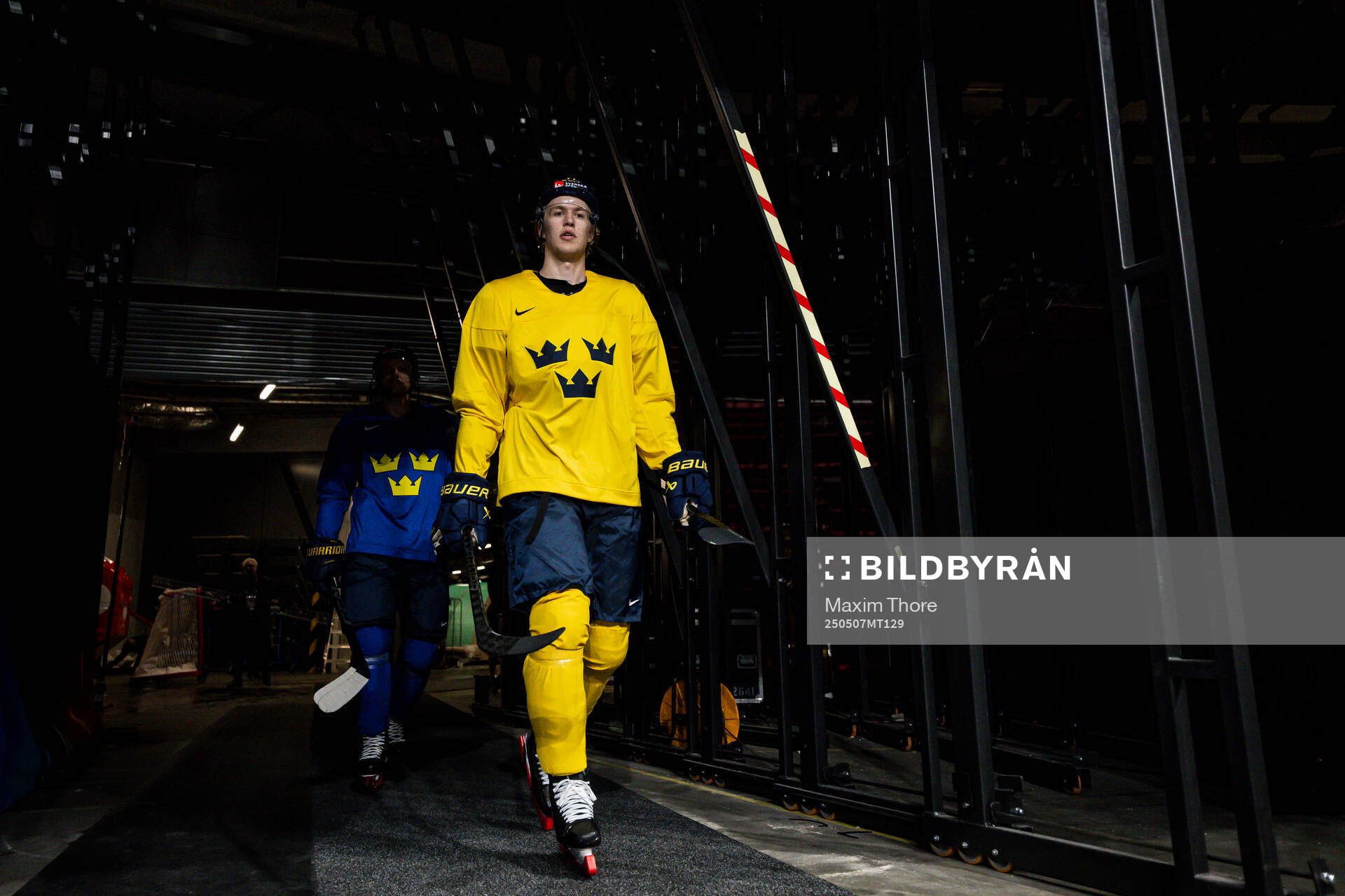 Simon Edvinsson of Sweden at a practice session