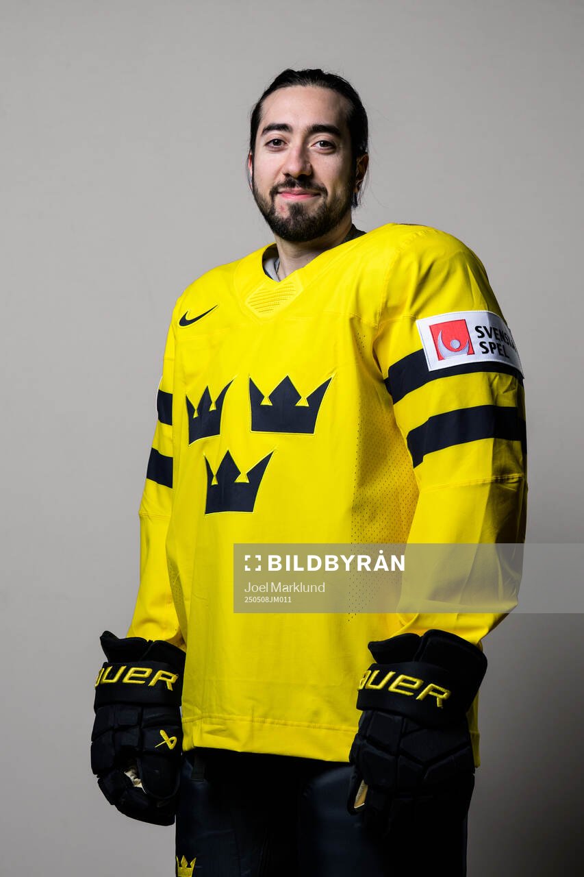 Mika Zibanejad of Sweden poses for a portrait