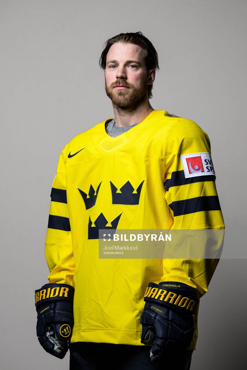 Elias Lindholm of Sweden poses for a portrait