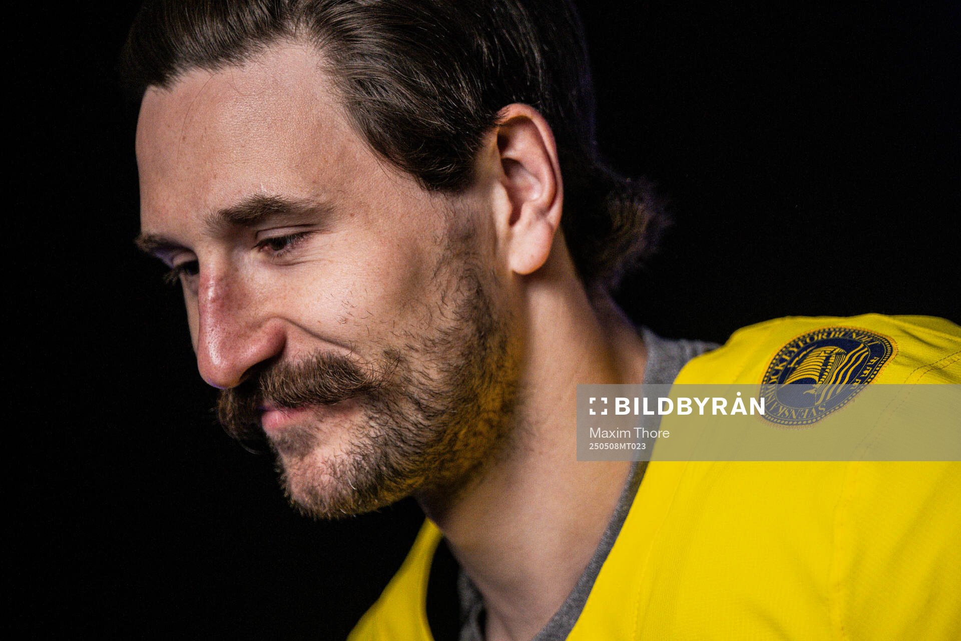 Filip Forsberg of Sweden in the IIHF studio
