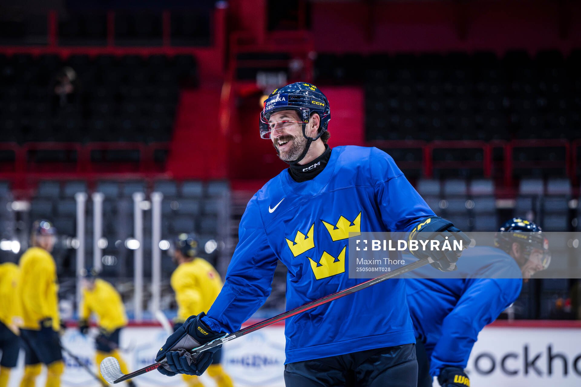 Filip Forsberg of Sweden at a practice session