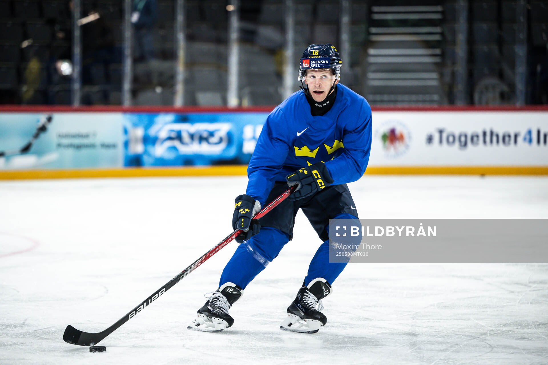 Max Friberg of Sweden at a practice session
