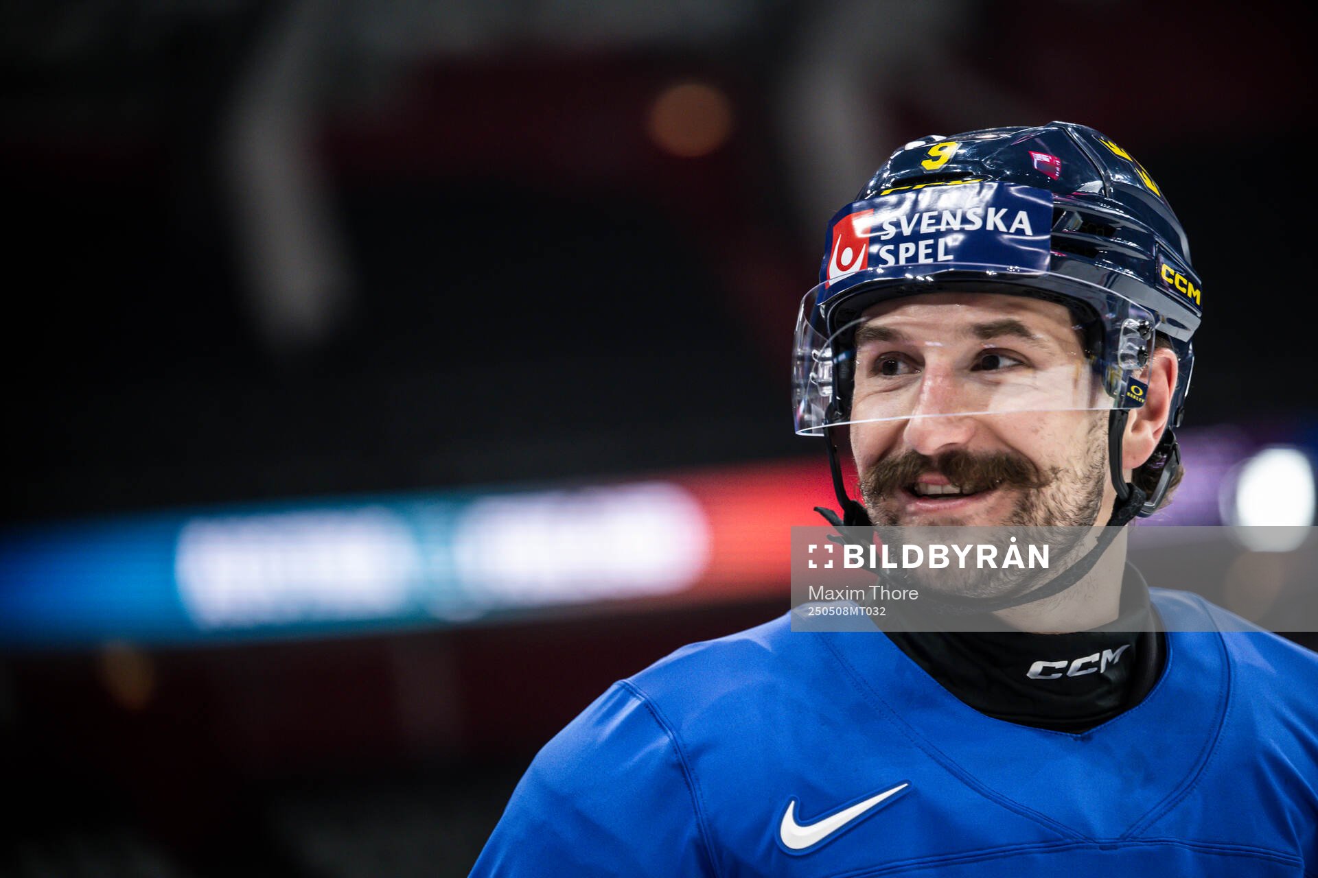 Filip Forsberg of Sweden at a practice session
