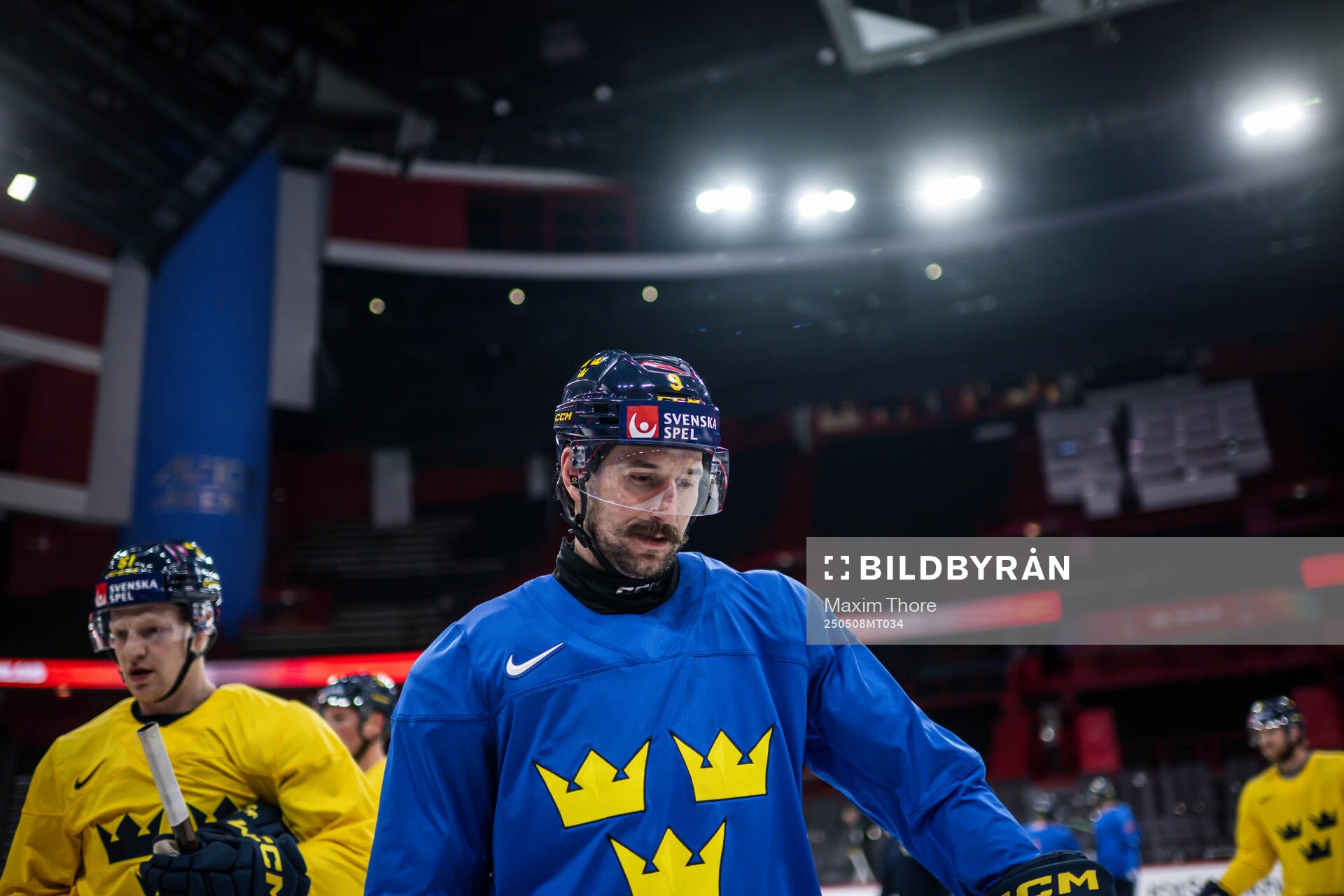 Filip Forsberg of Sweden at a practice session