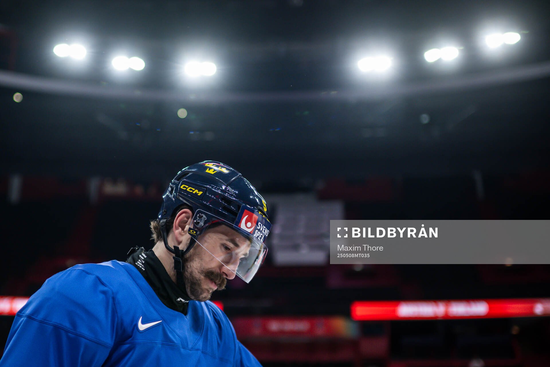 Filip Forsberg of Sweden at a practice session