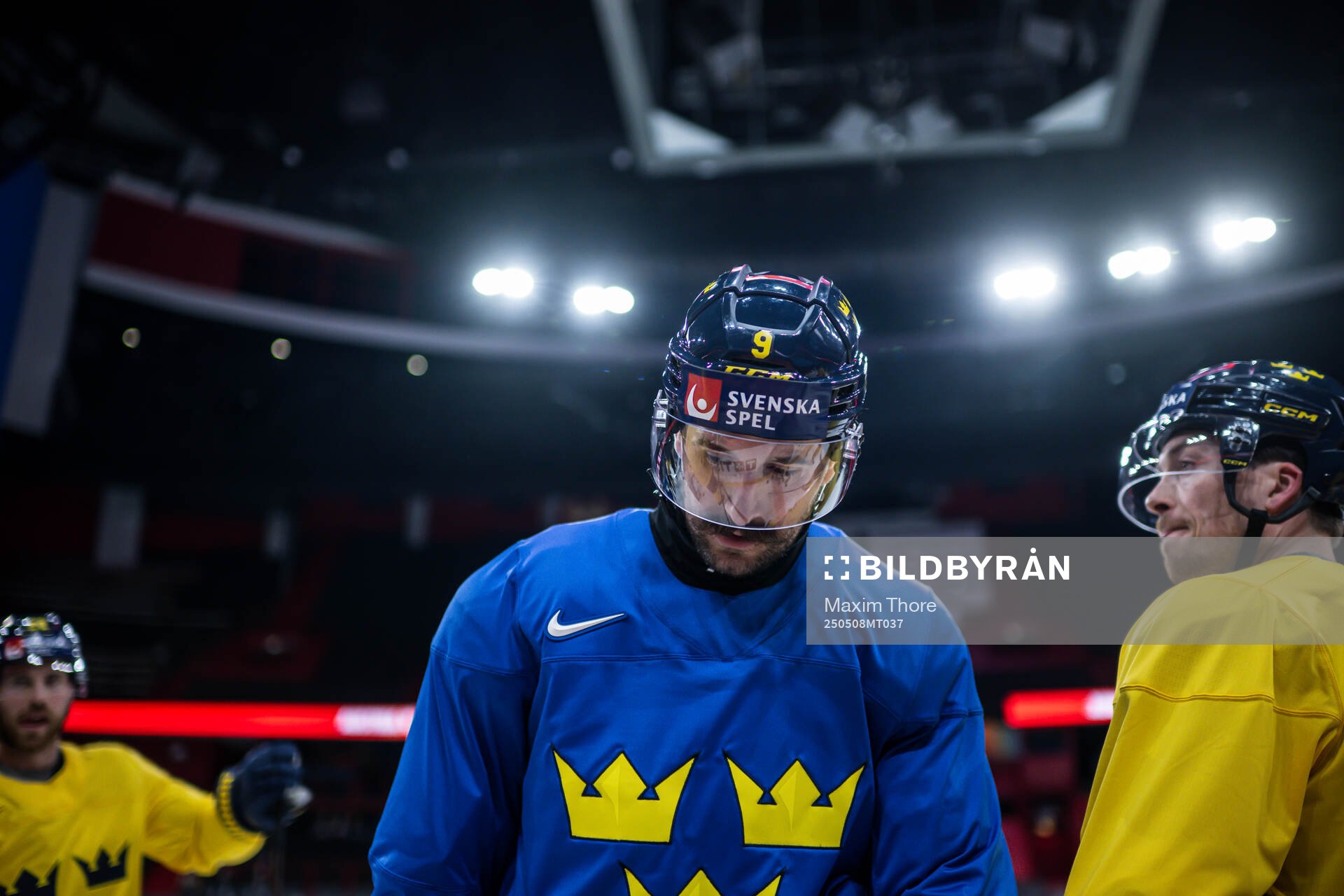 Filip Forsberg of Sweden at a practice session