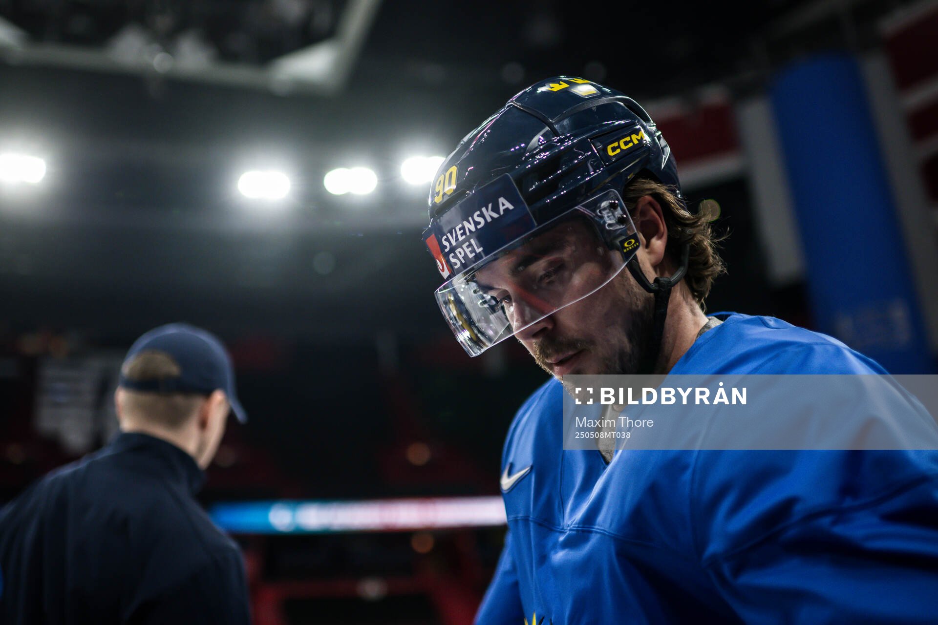 Marcus Johansson of Sweden at a practice session