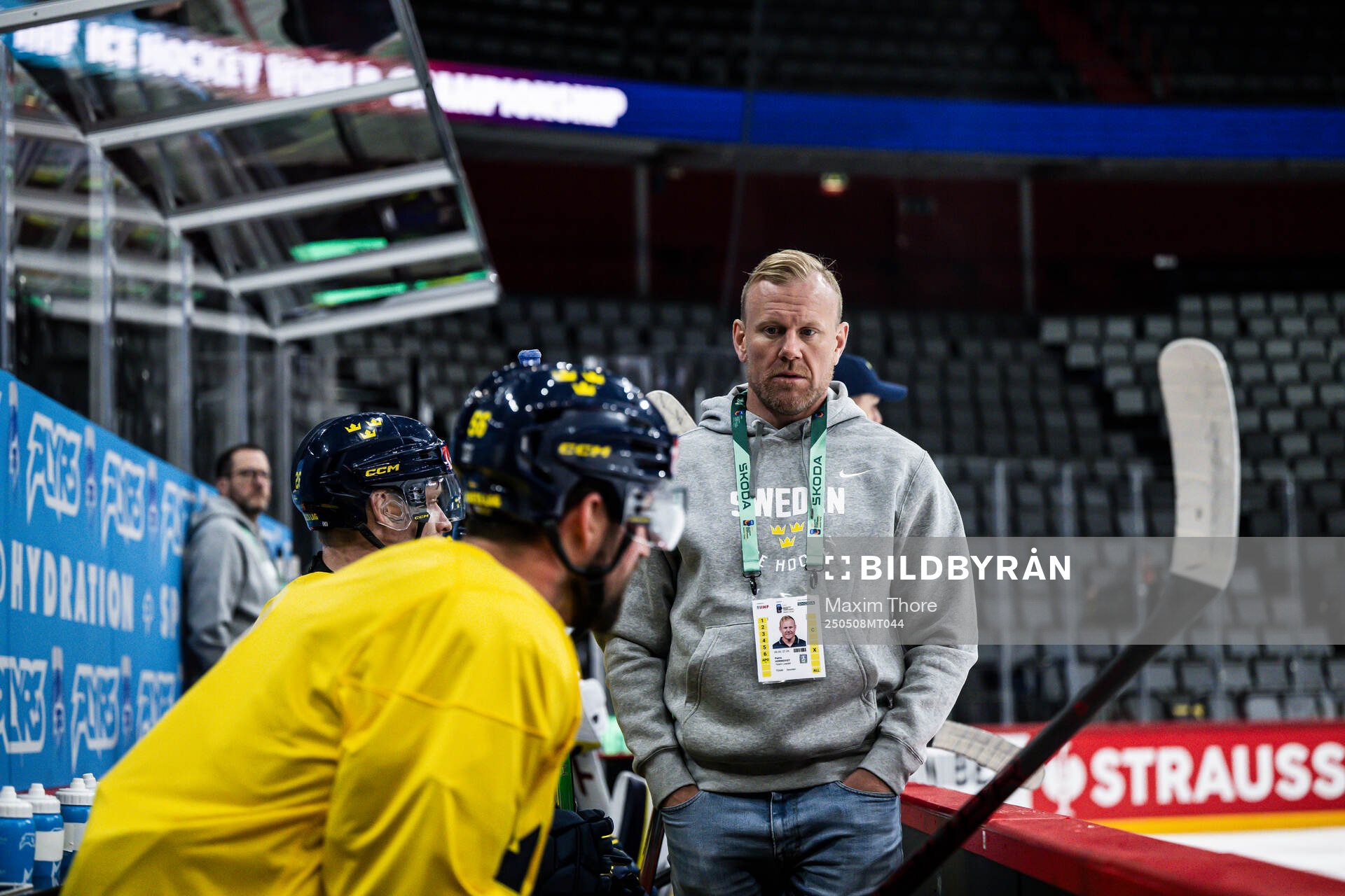 Assistant general manager Patric Hörnqvist of Sweden at a