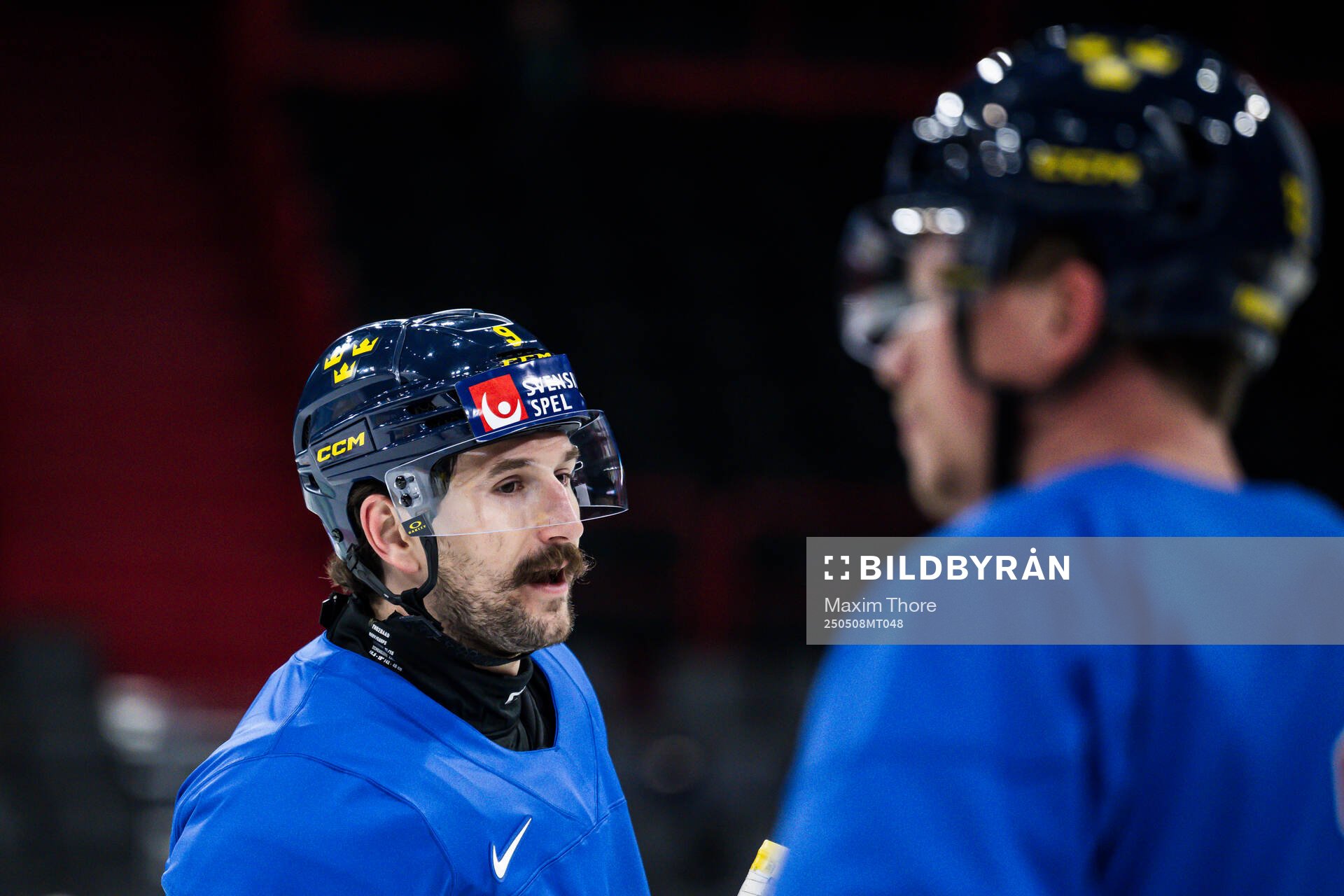 Filip Forsberg of Sweden at a practice session