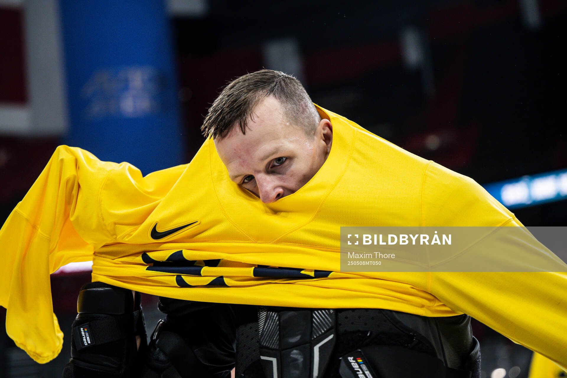 Max Friberg of Sweden at a practice session