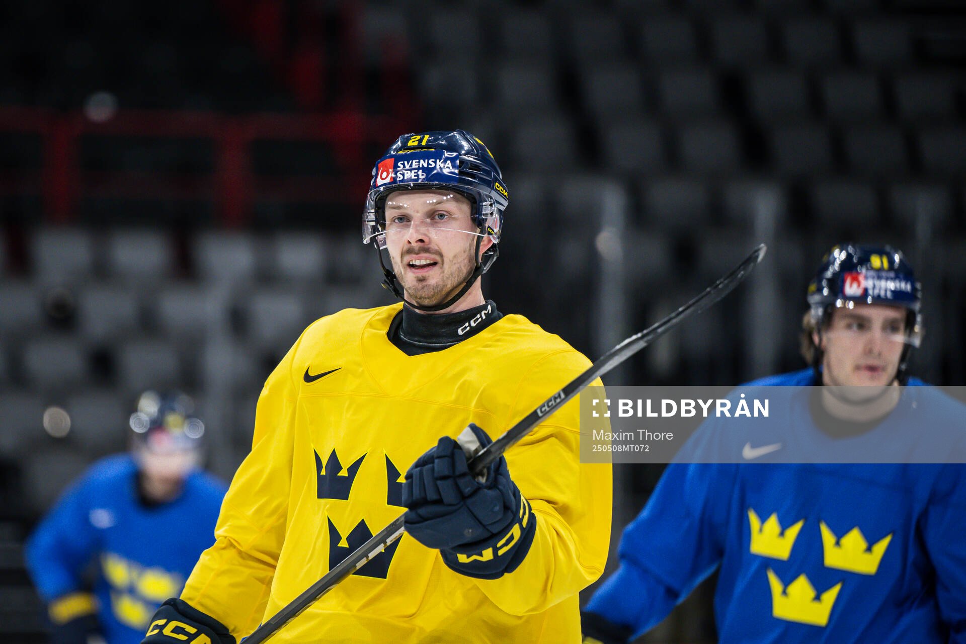 Christoffer Ehn of Sweden at a practice session