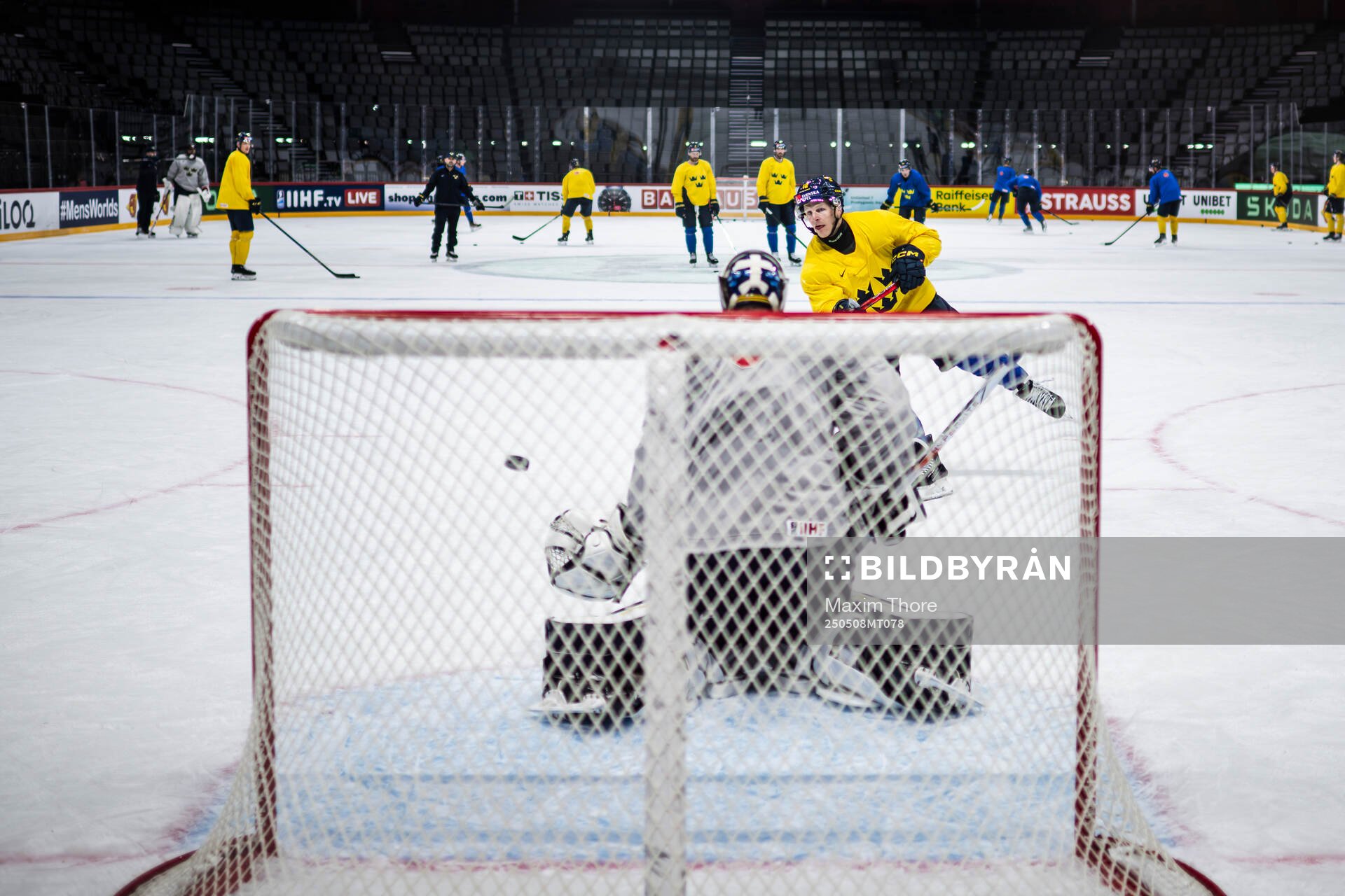 Max Friberg of Sweden at a practice session
