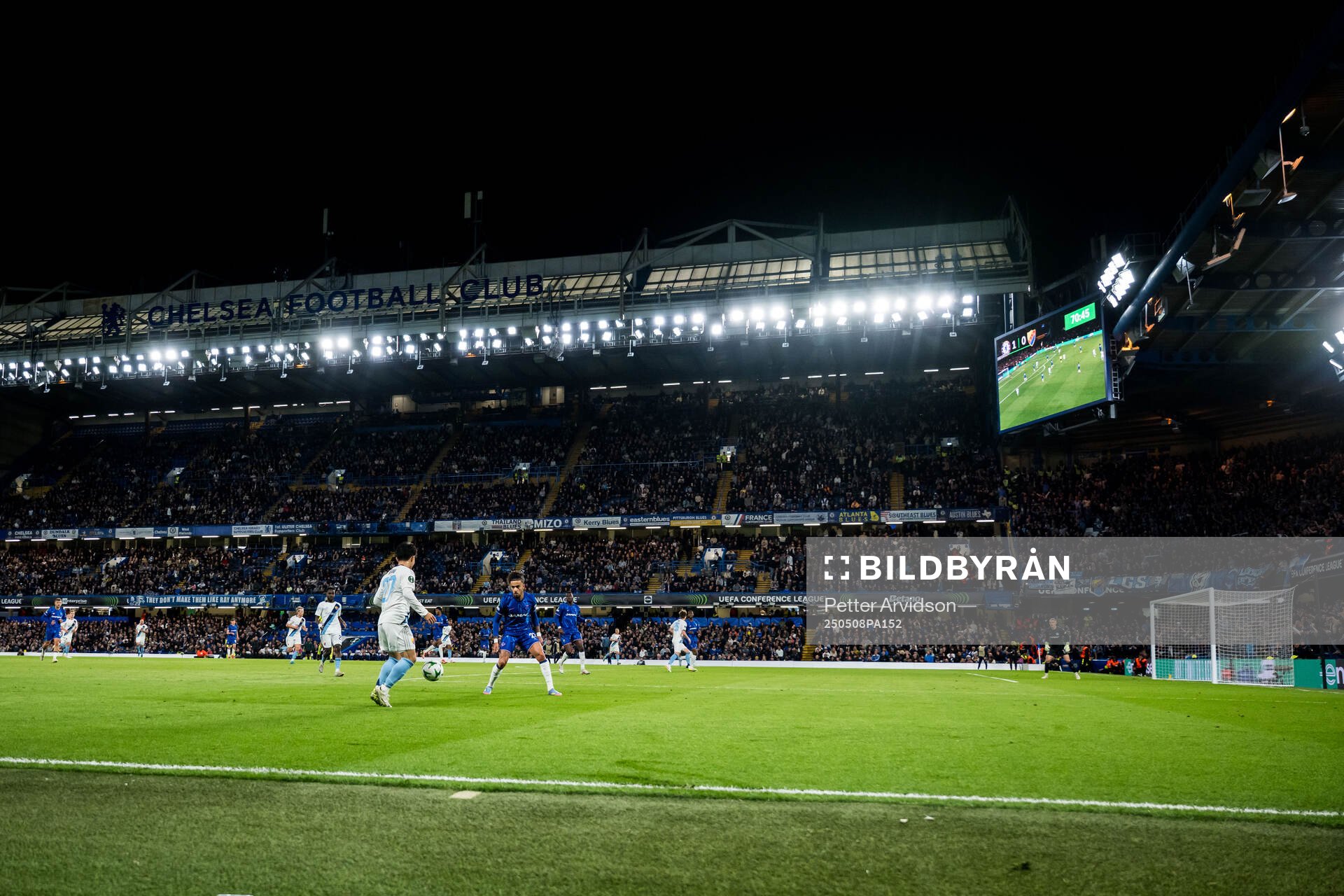 Keita Kosugi of Djurgården during the UEFA Conference League semifinal second leg match between Chelsea and Djurgården on May 8, 2025 in London.