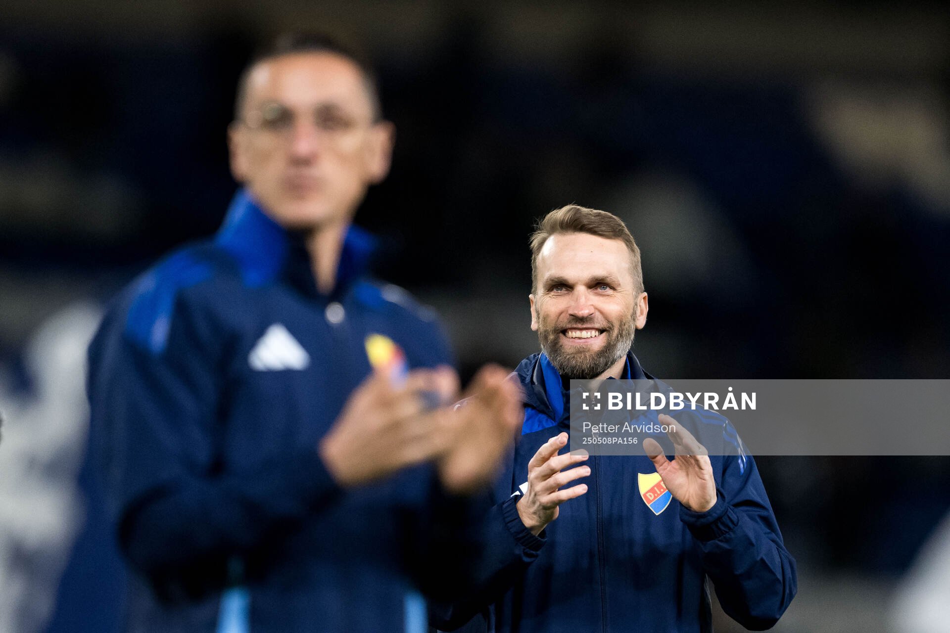 Head coach Jani Honkavaara of Djurgården after the UEFA Conference League semifinal second leg match between Chelsea and Djurgården on May 8, 2025 in London.