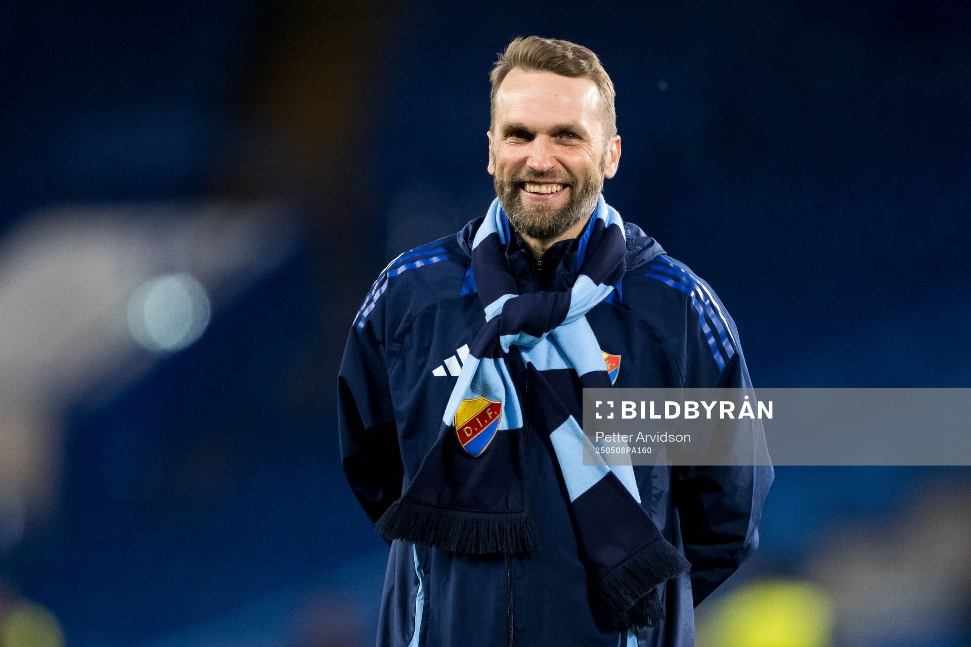 Head coach Jani Honkavaara of Djurgården after the UEFA Conference League semifinal second leg match between Chelsea and Djurgården on May 8, 2025 in London.