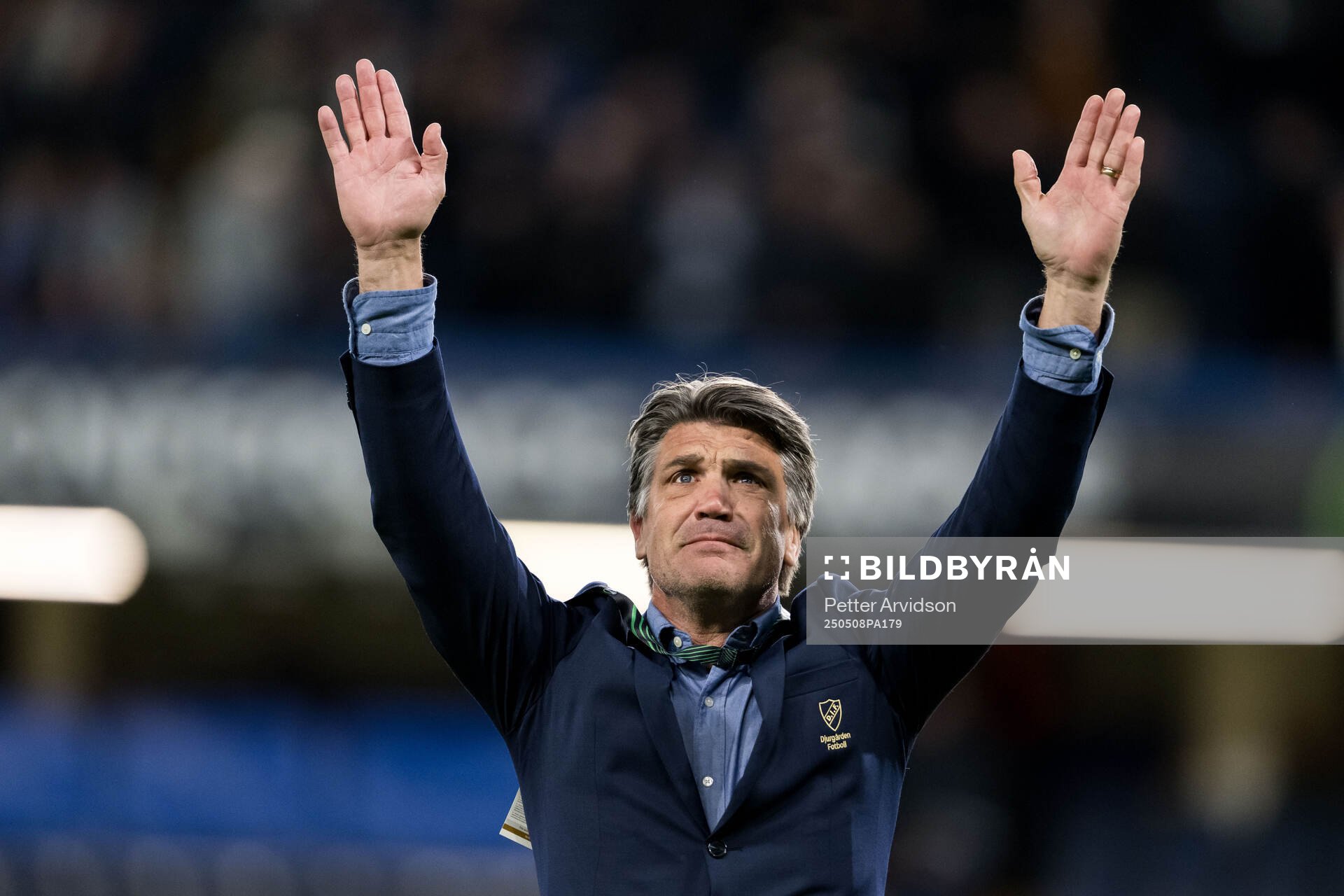 Sports director Bosse Andersson of Djurgården after the UEFA Conference League semifinal second leg match between Chelsea and Djurgården on May 8, 2025 in London.