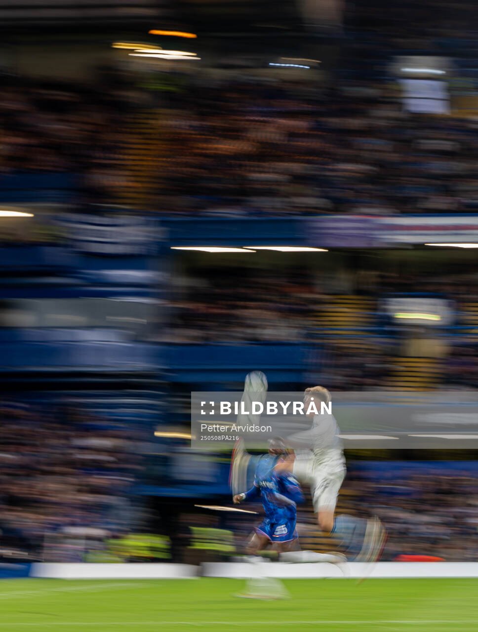 Santeri Haarala of Djurgården during the UEFA Conference League semifinal second leg match between Chelsea and Djurgården on May 8, 2025 in London.