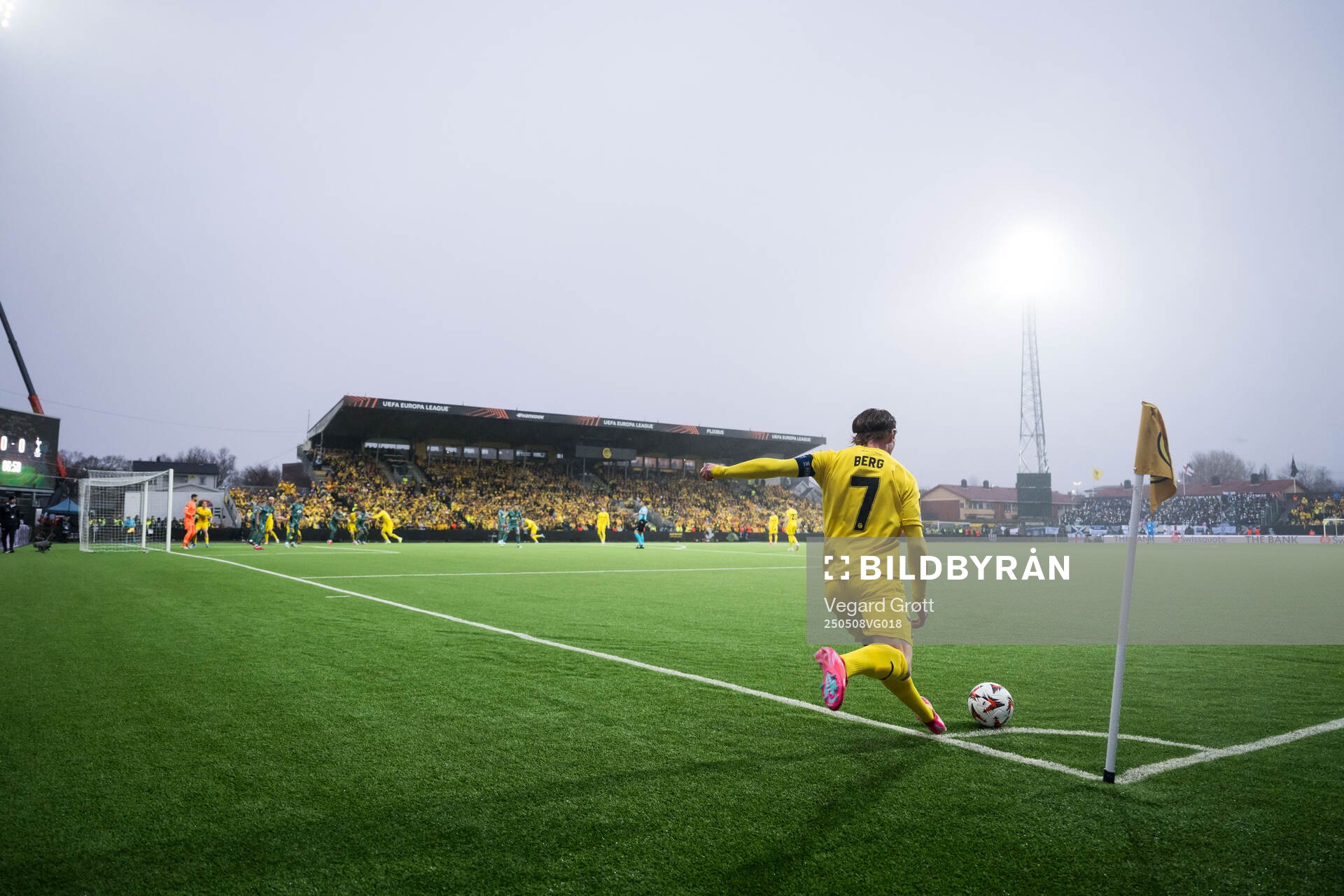 Patrick Berg of Bodø/Glimt during the UEFA Europa League semi-final football match between Bodø/Glimt and Tottenham on May 8, 2025 in Bodø.