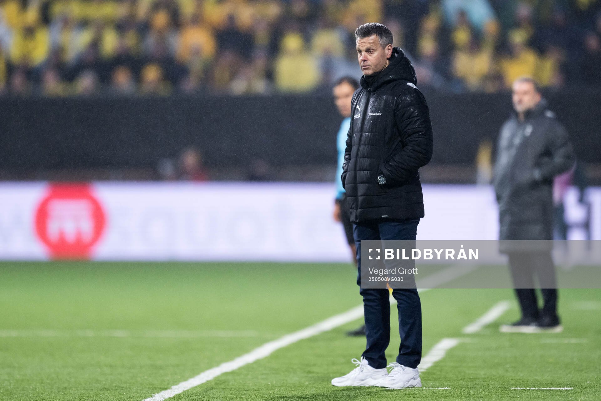 Head coach Kjetil Knutsen of Bodø/Glimt during the UEFA Europa League semi-final football match between Bodø/Glimt and Tottenham on May 8, 2025 in Bodø.