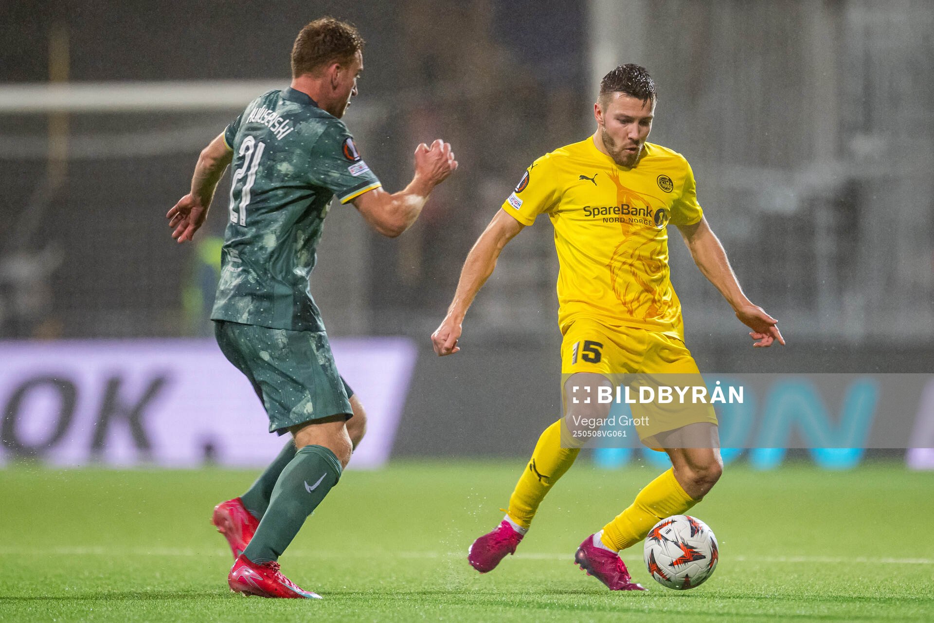 Dejan Kulusevski of Tottenham Hotspur and Fredrik André
