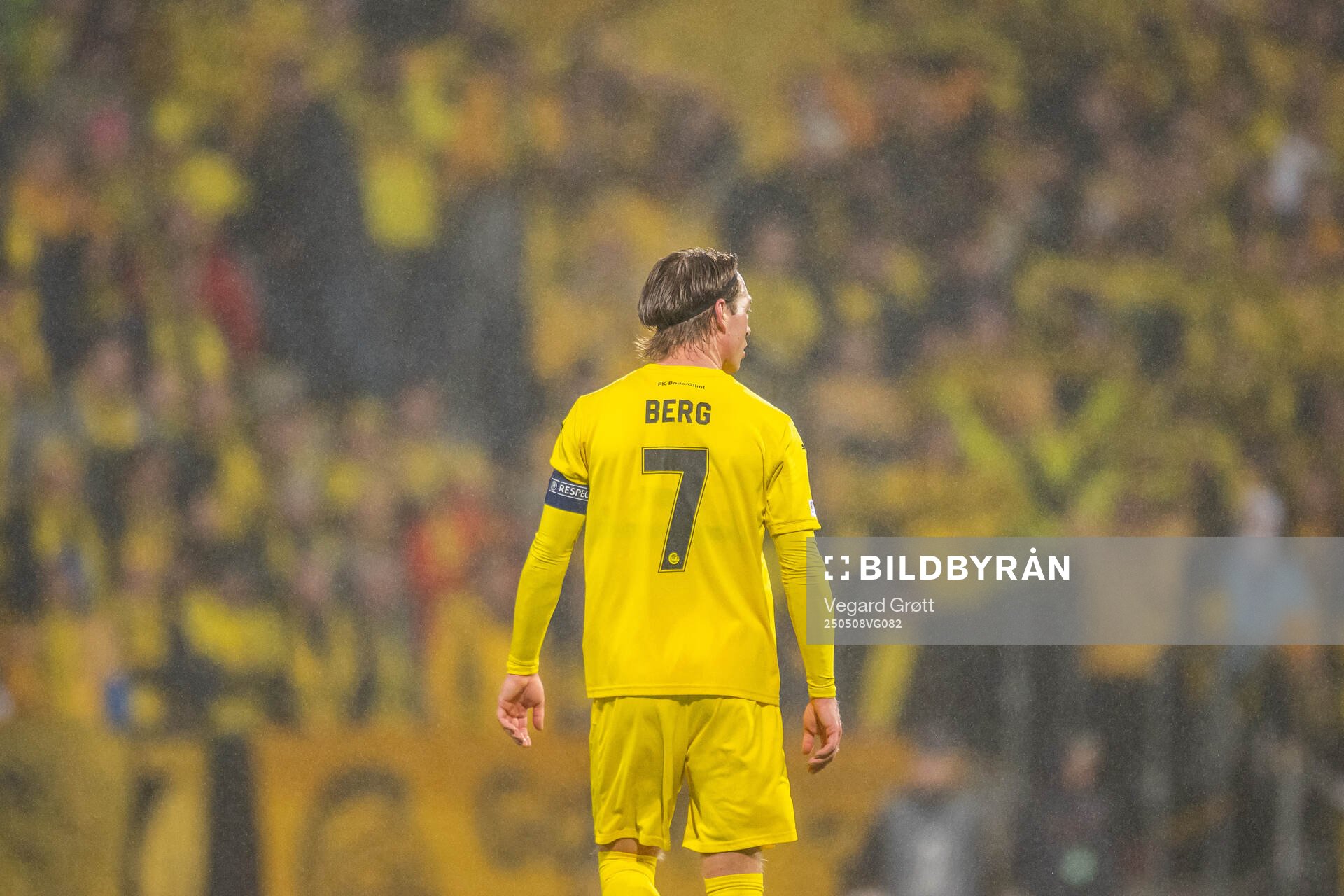 Patrick Berg of Bodø/Glimt during the UEFA Europa League semi-final football match between Bodø/Glimt and Tottenham on May 8, 2025 in Bodø.