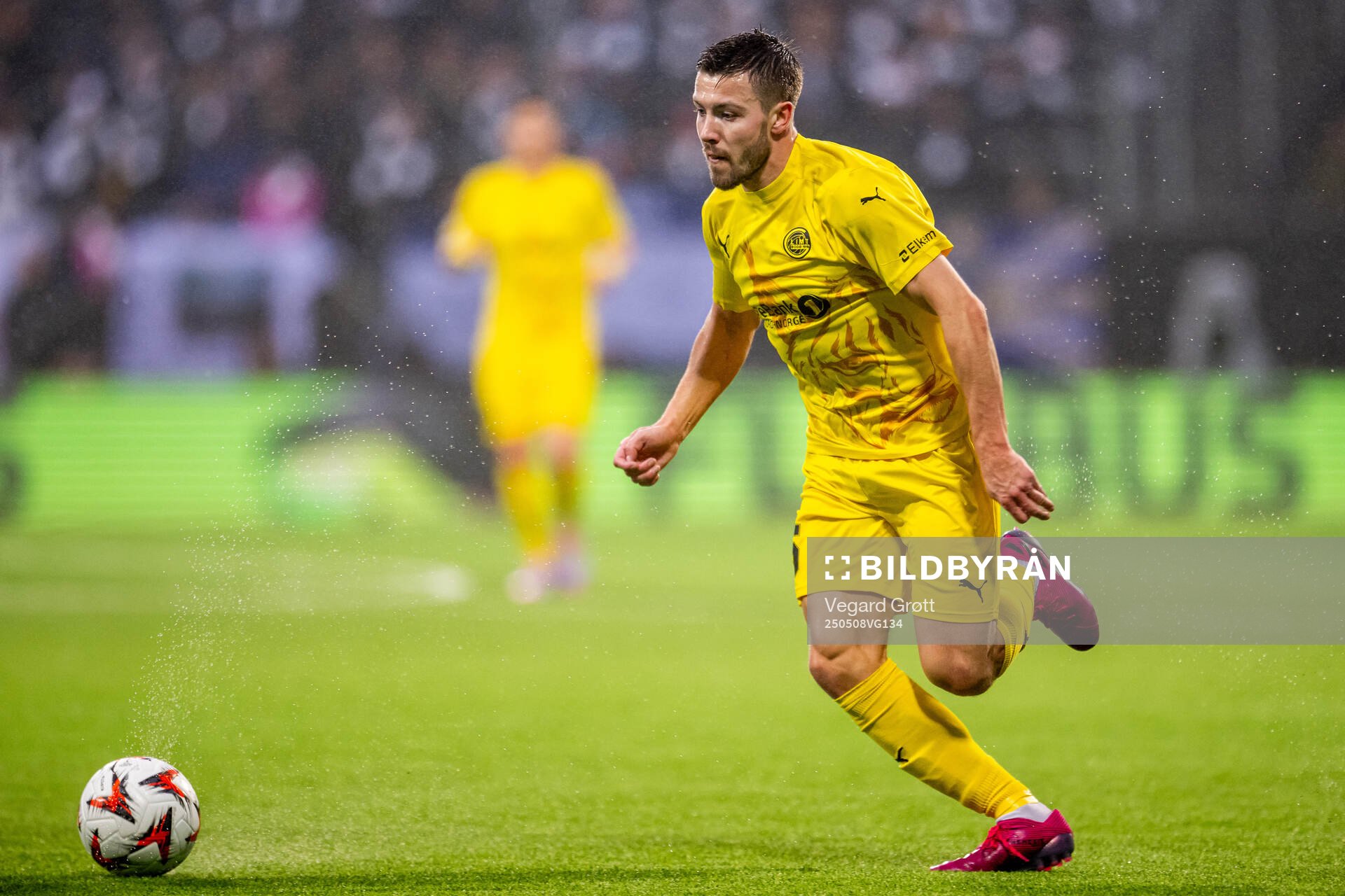 Fredrik André Bjørkan of Bodø/Glimt during the UEFA Europa League semi-final football match between Bodø/Glimt and Tottenham on May 8, 2025 in Bodø.