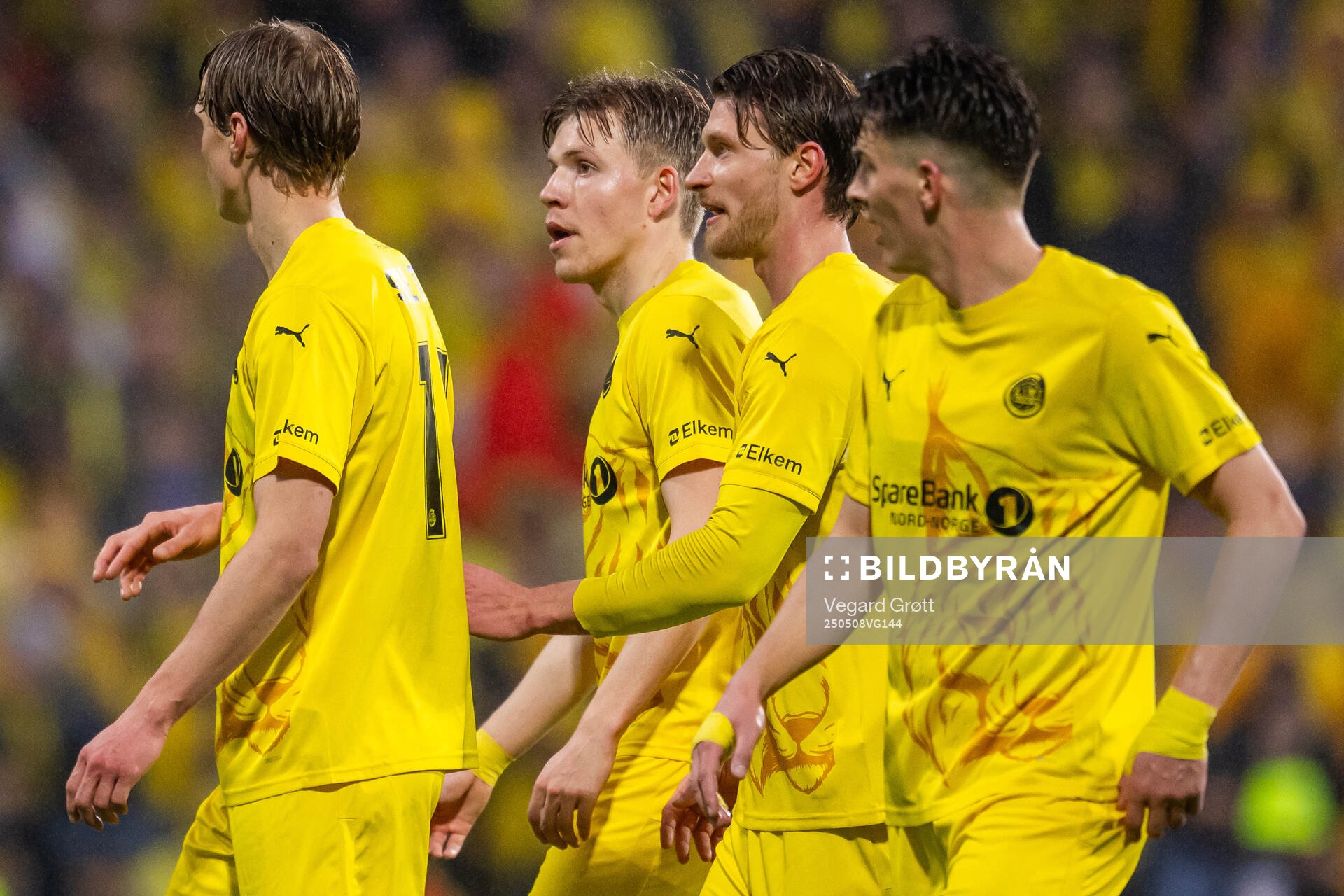 Jens Petter Hauge and Kasper Høgh of Bodø/Glimt