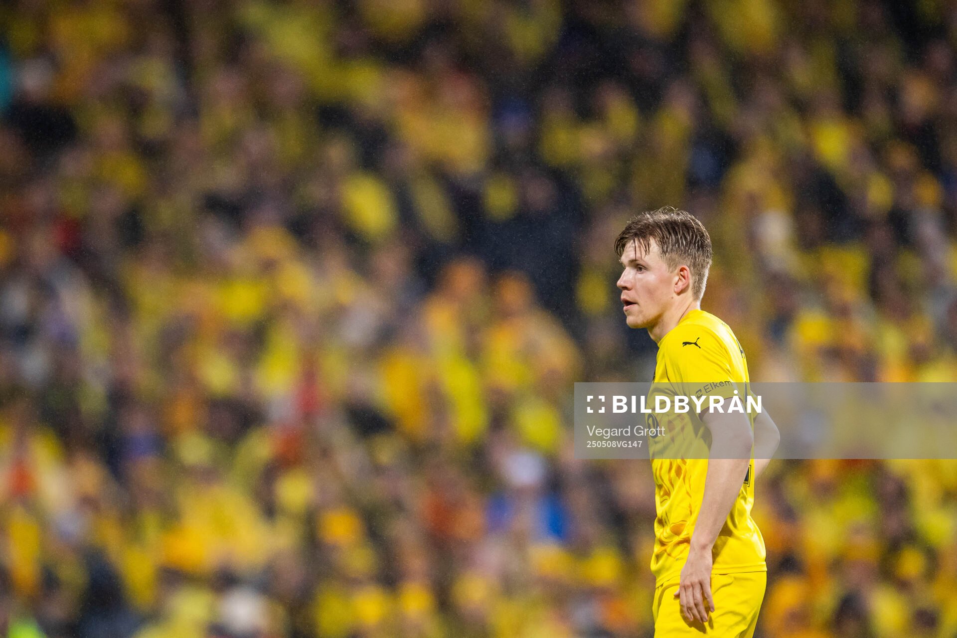 Jens Petter Hauge of Bodø/Glimt during the UEFA Europa League semi-final football match between Bodø/Glimt and Tottenham on May 8, 2025 in Bodø.