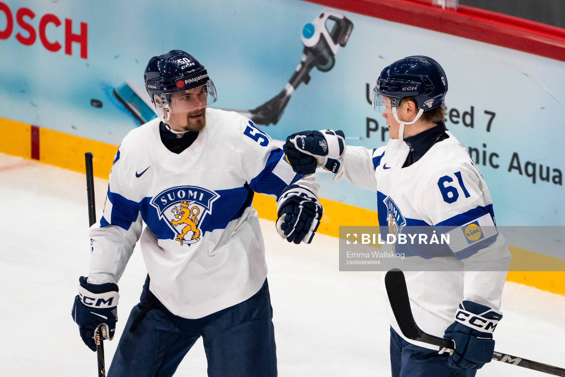 Mikael Seppälä of Finland celebrates with Juuso