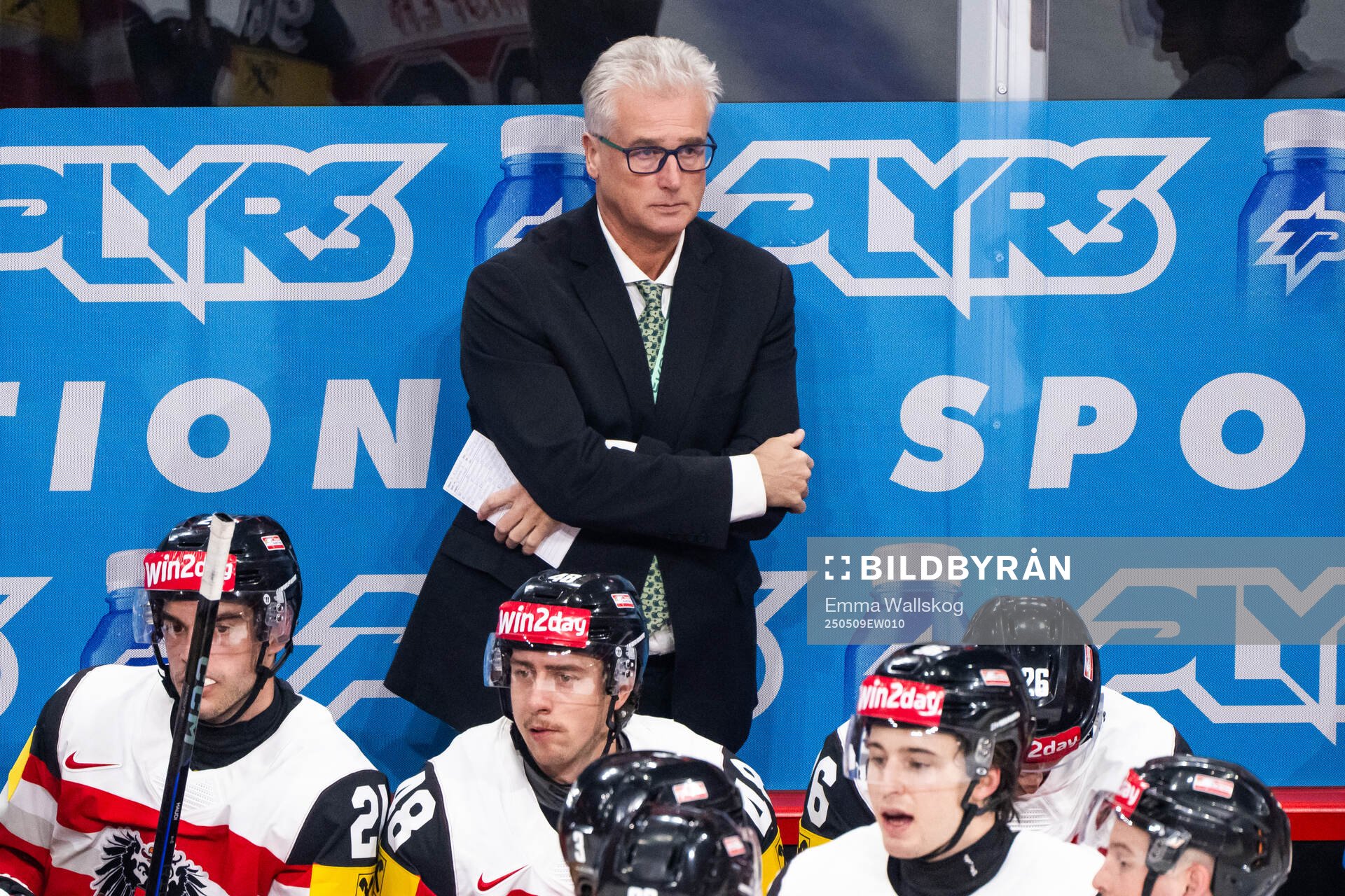 Head coach Roger Bader of Austria