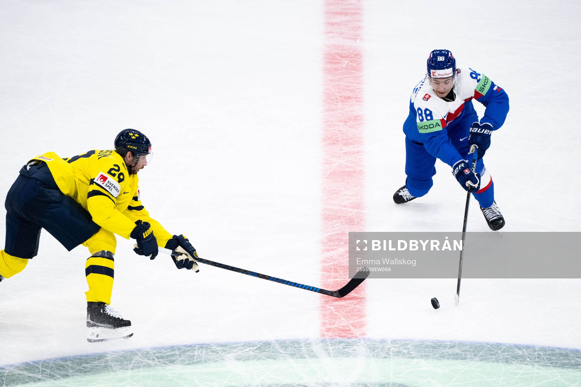 Marcus Pettersson of Sweden and Martin Chromiak of Slovakia