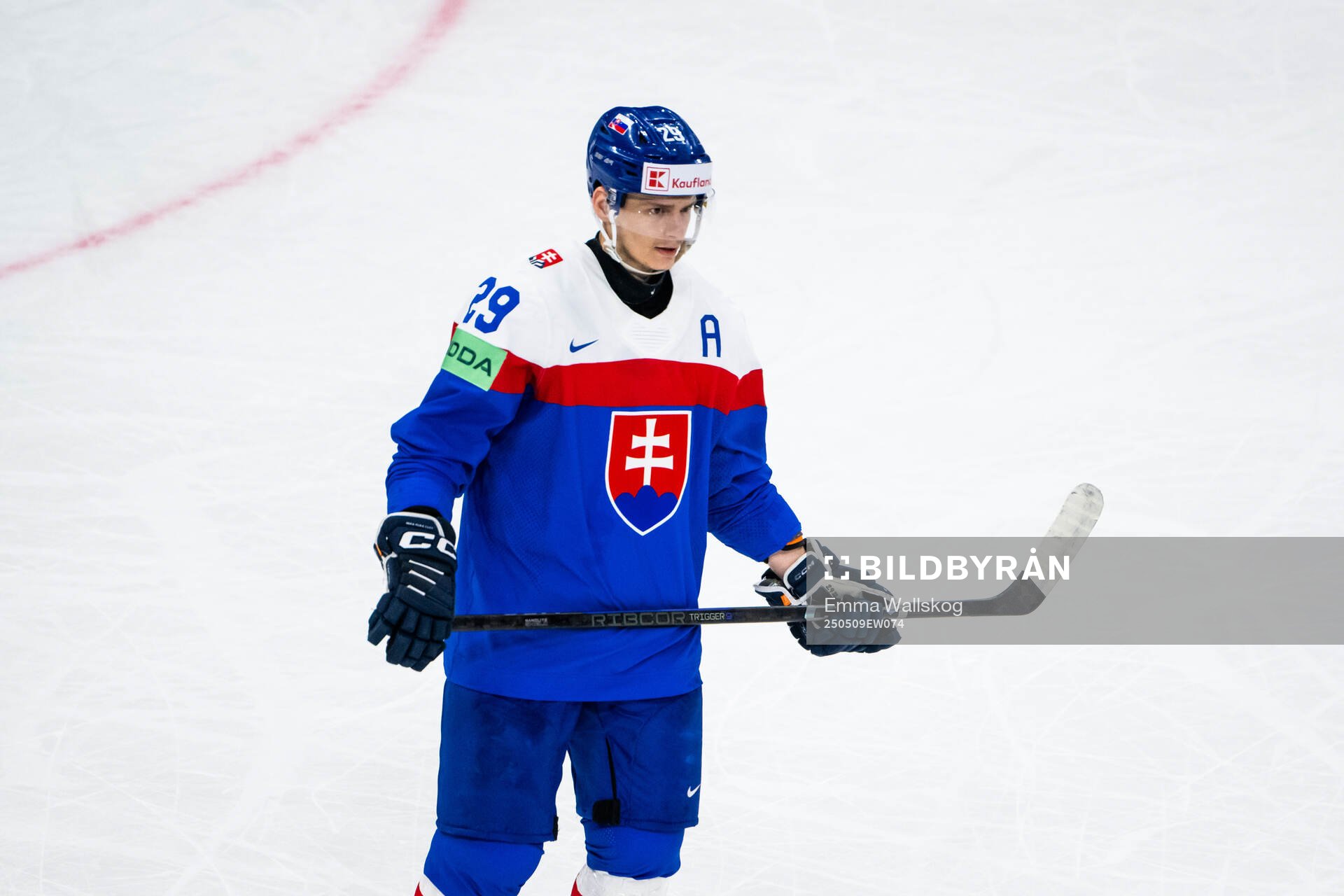 Michal Ivan of Slovakia looks dejected