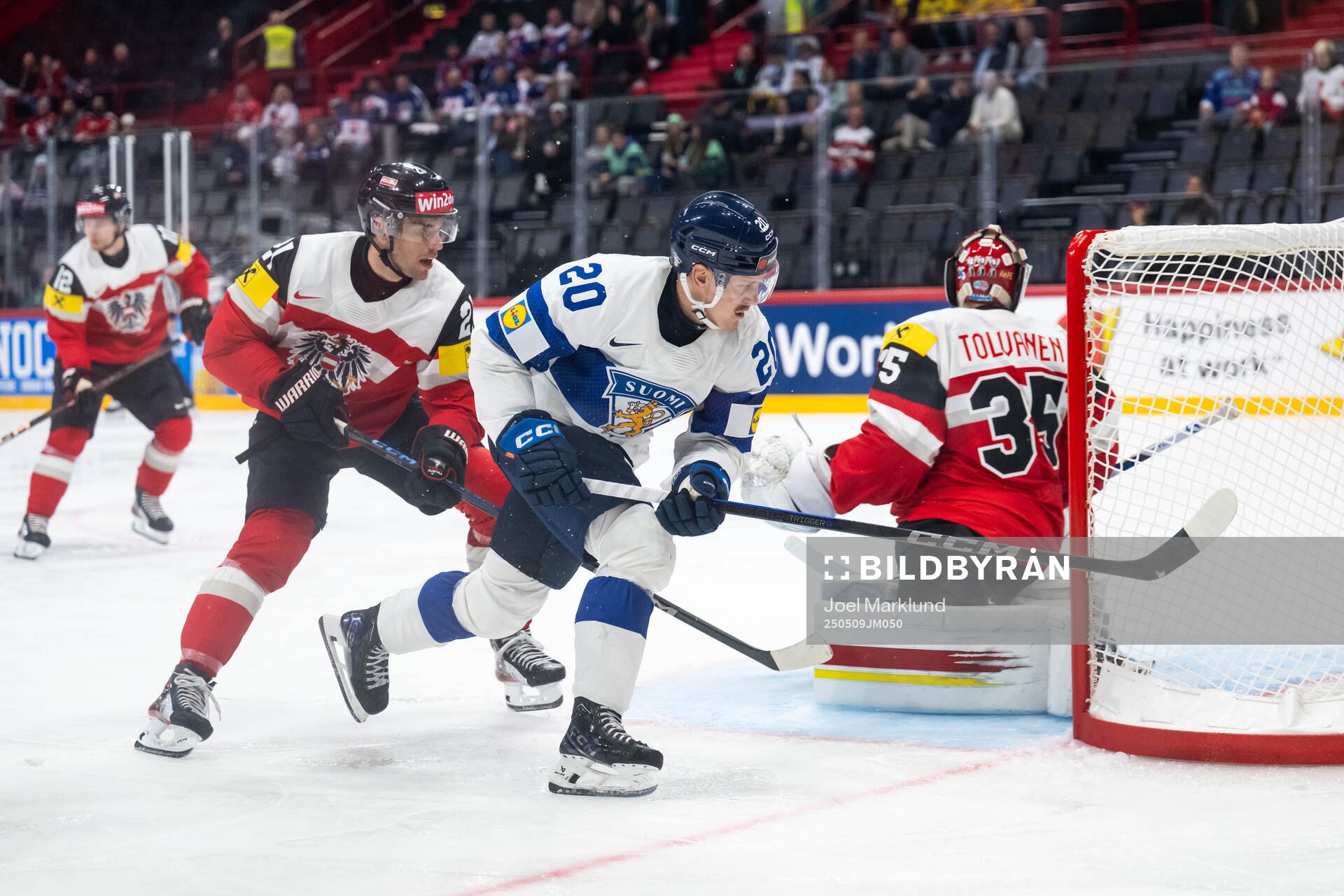 Lukas Haudum of Austria and Eeli Tolvanen of Finland