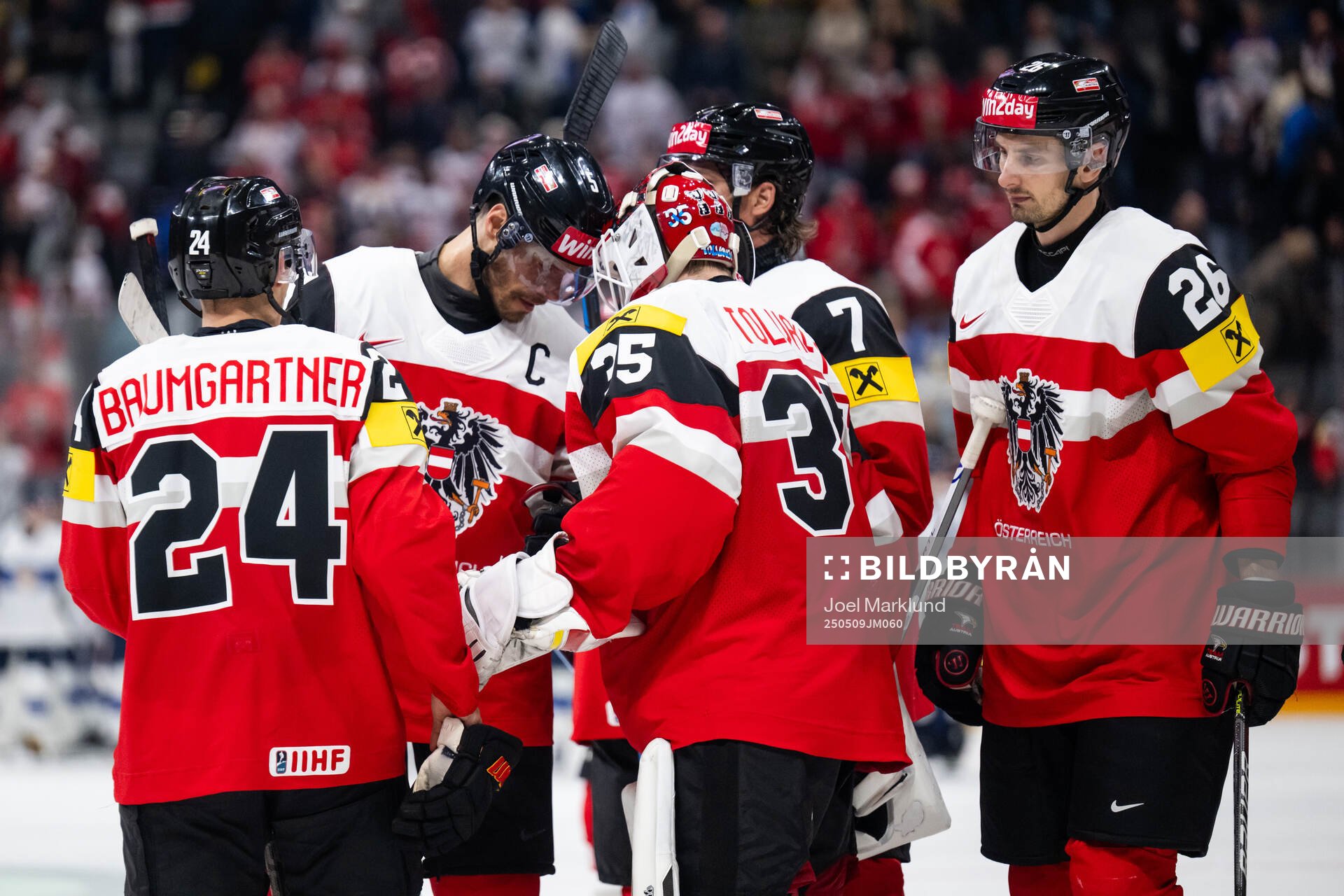 Benjamin Baumgartner, Thomas Raffl, goaltender Atte