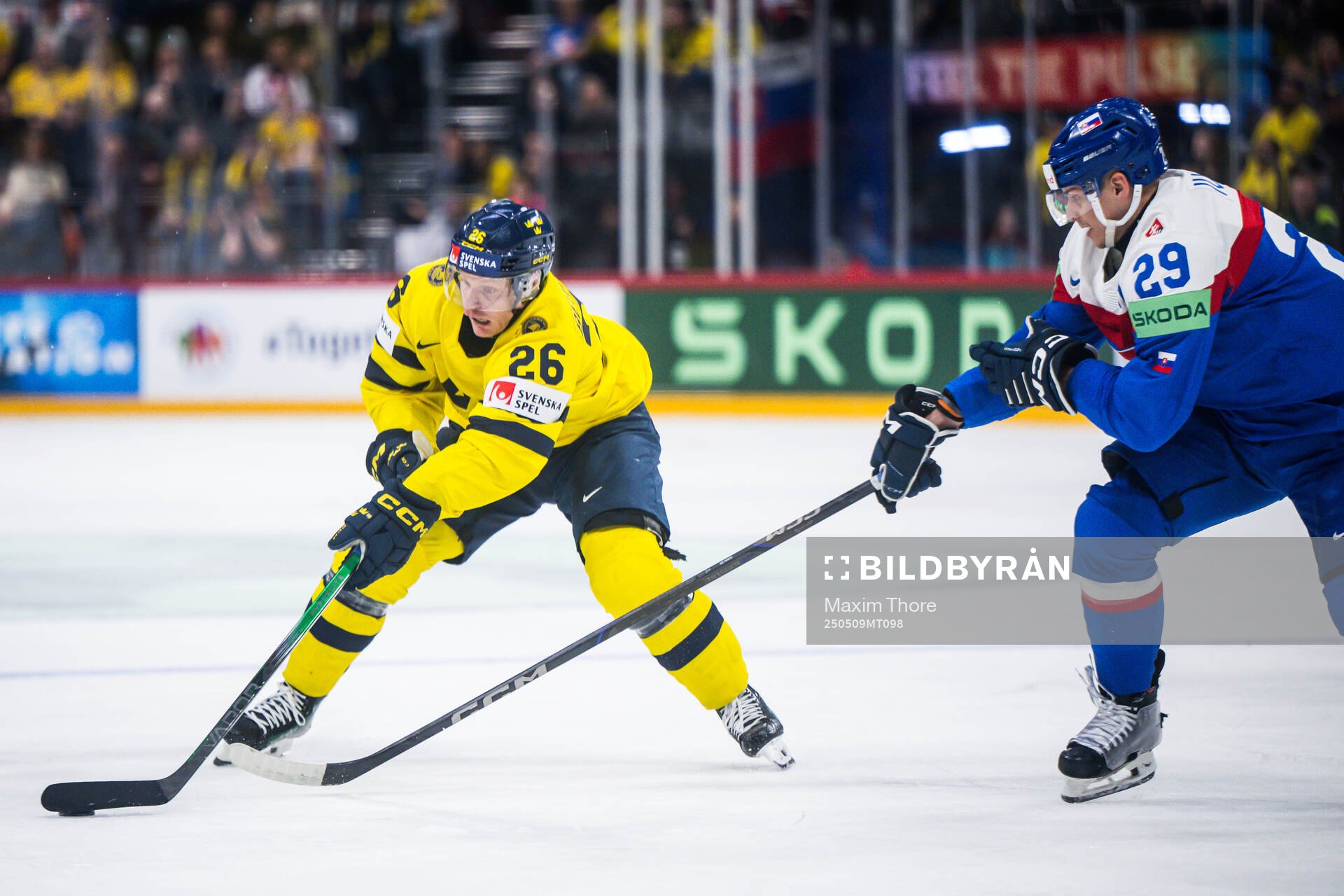 Anton Bengtsson of Sweden and Michal Ivan of Slovakia
