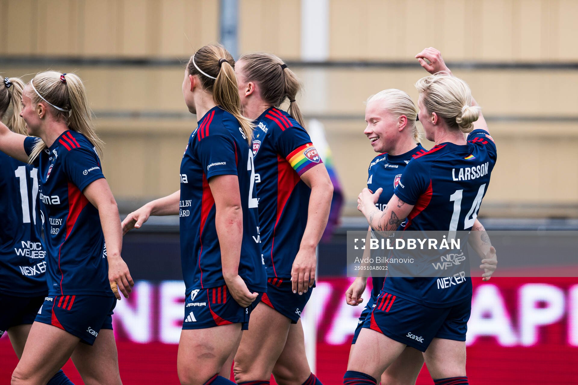 Rosengårds Emilia Larsson jublar